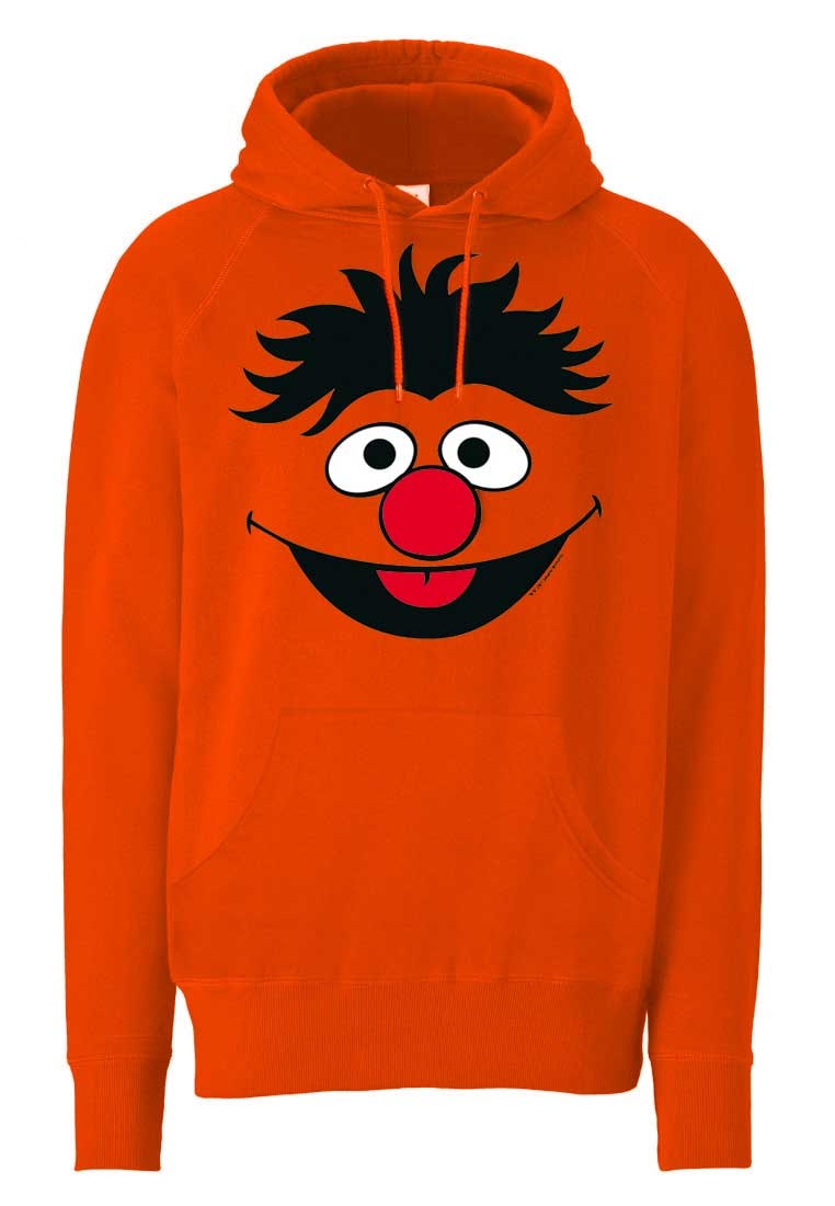 ▷ lizenziertem »Sesamstrasse LOGOSHIRT Kapuzensweatshirt Ernie Gesicht«, Print | mit BAUR bestellen -