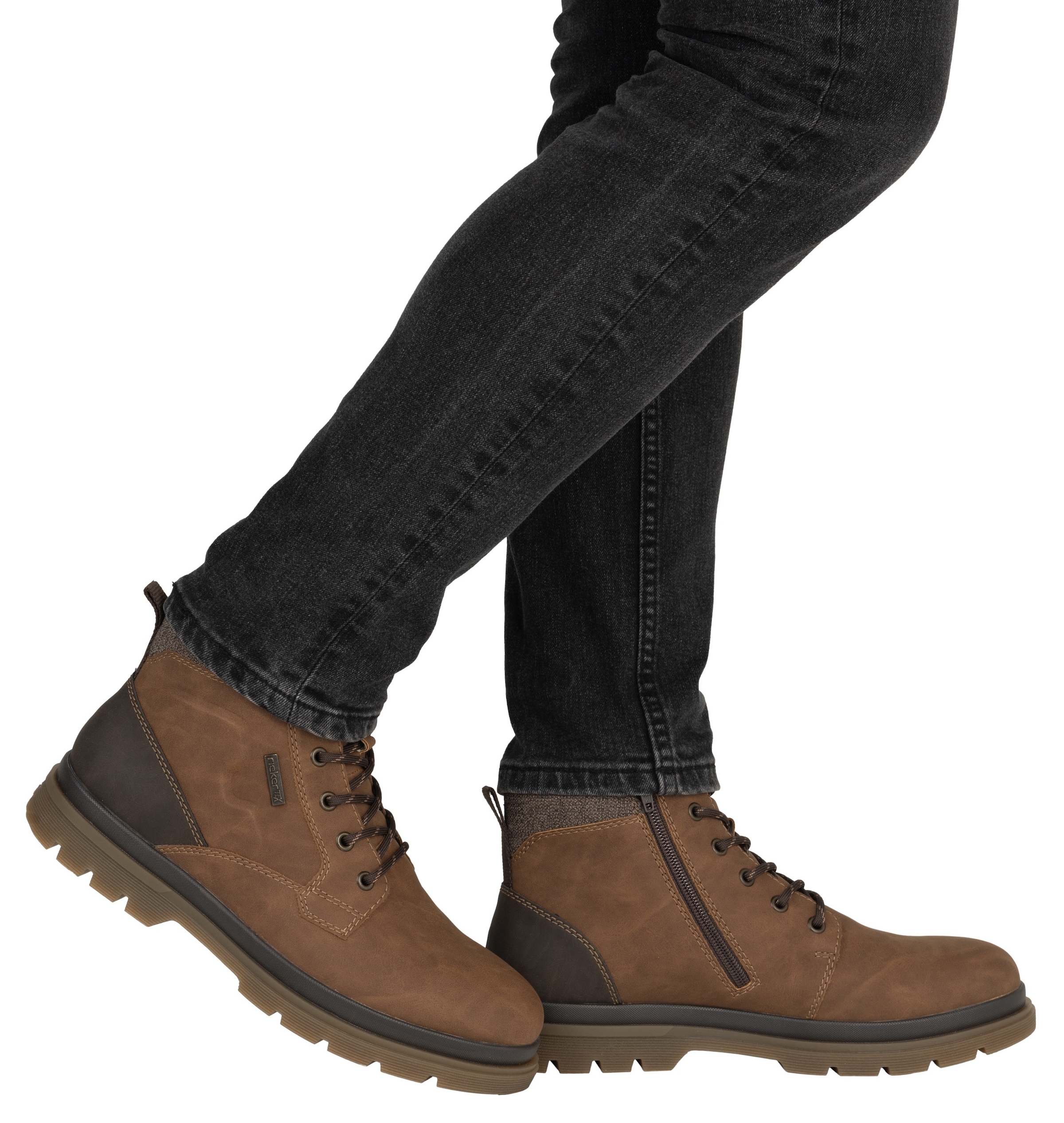 Rieker Winterstiefelette, Winterboots, Schnürboots mit Innenreißverschluss und RiekerTex