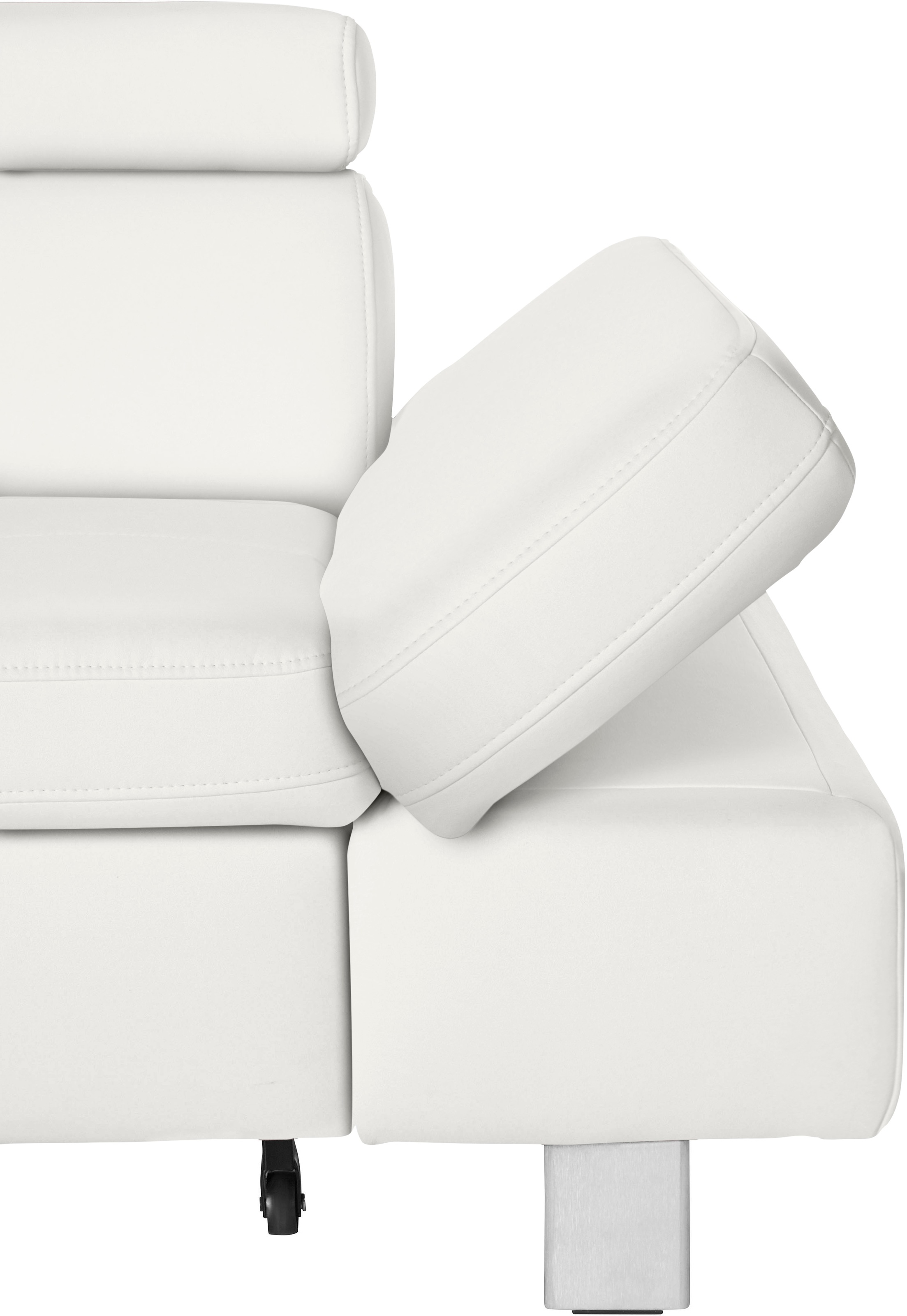 exxpo - sofa fashion Ecksofa »Fiji, L-Form«, mit Kopf- bzw. Rückenverstellung, wahlweise mit Bettfunktion