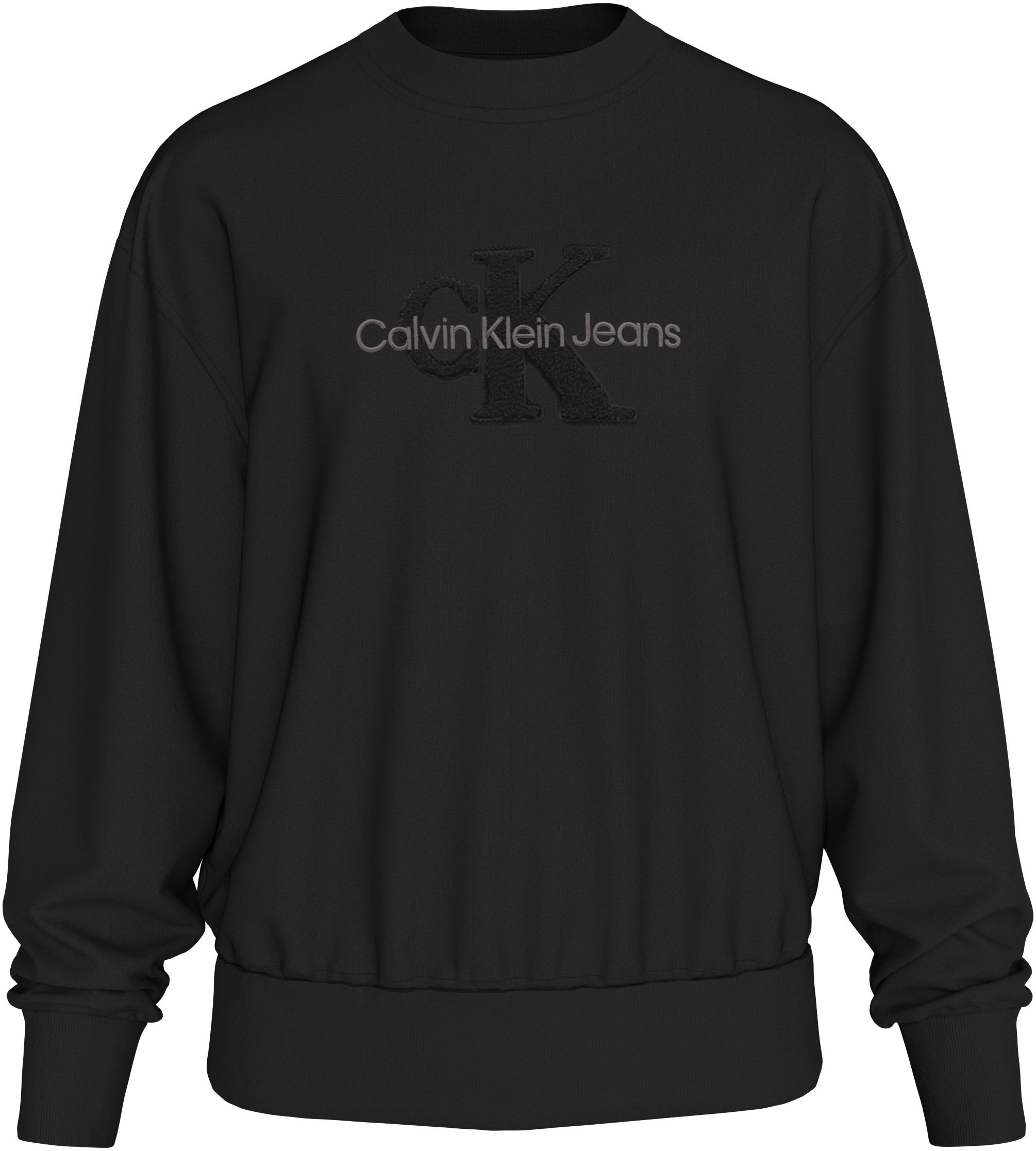 Calvin Klein Jeans Sweatshirt »CHENILLE MONOLOGO CREW NECK«, mit Logostickerei
