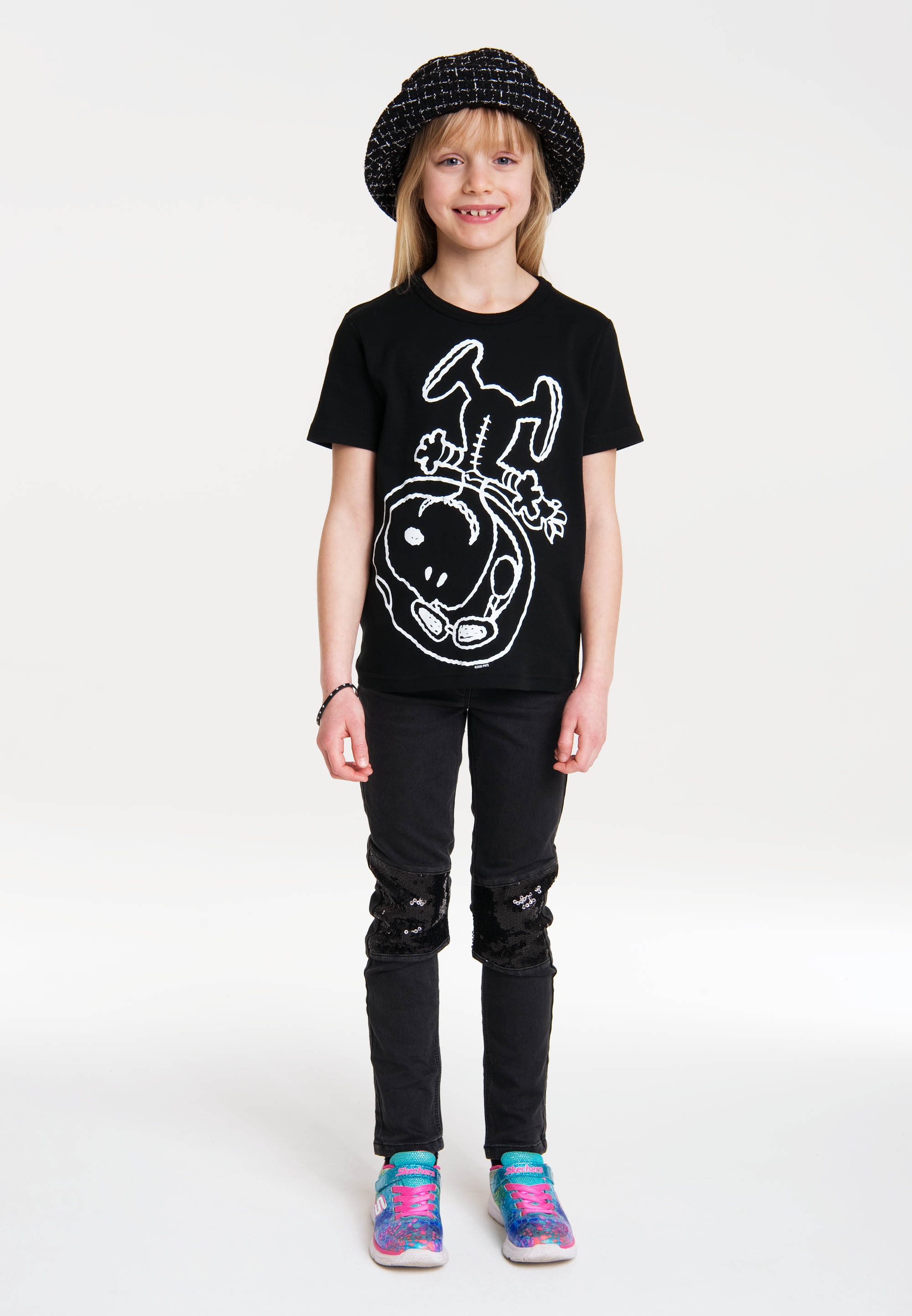 LOGOSHIRT T-Shirt »Snoopy-Astronaut«, mit lizenziertem Originaldesign