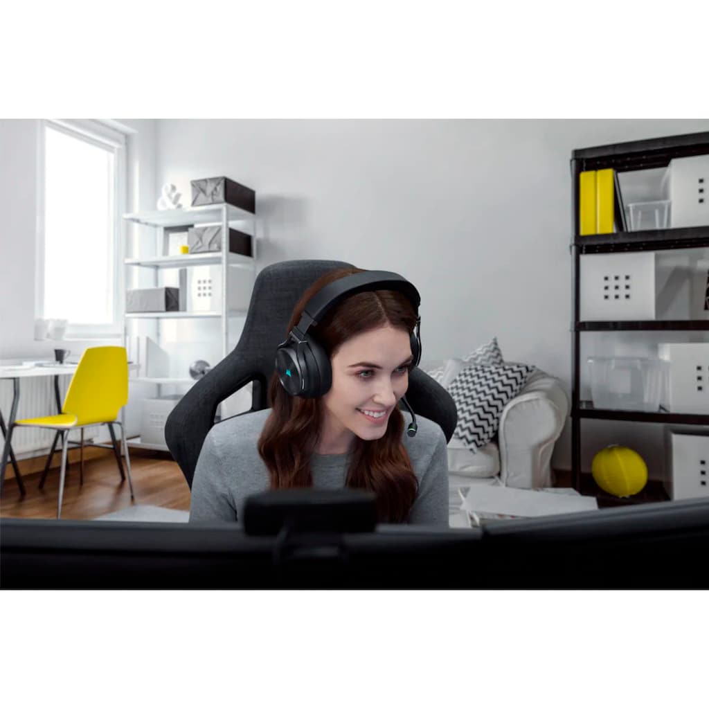 Corsair Gaming-Headset »VIRTUOSO RGB WIRELESS XT«, Bluetooth-WLAN (WiFi), Mikrofon abnehmbar