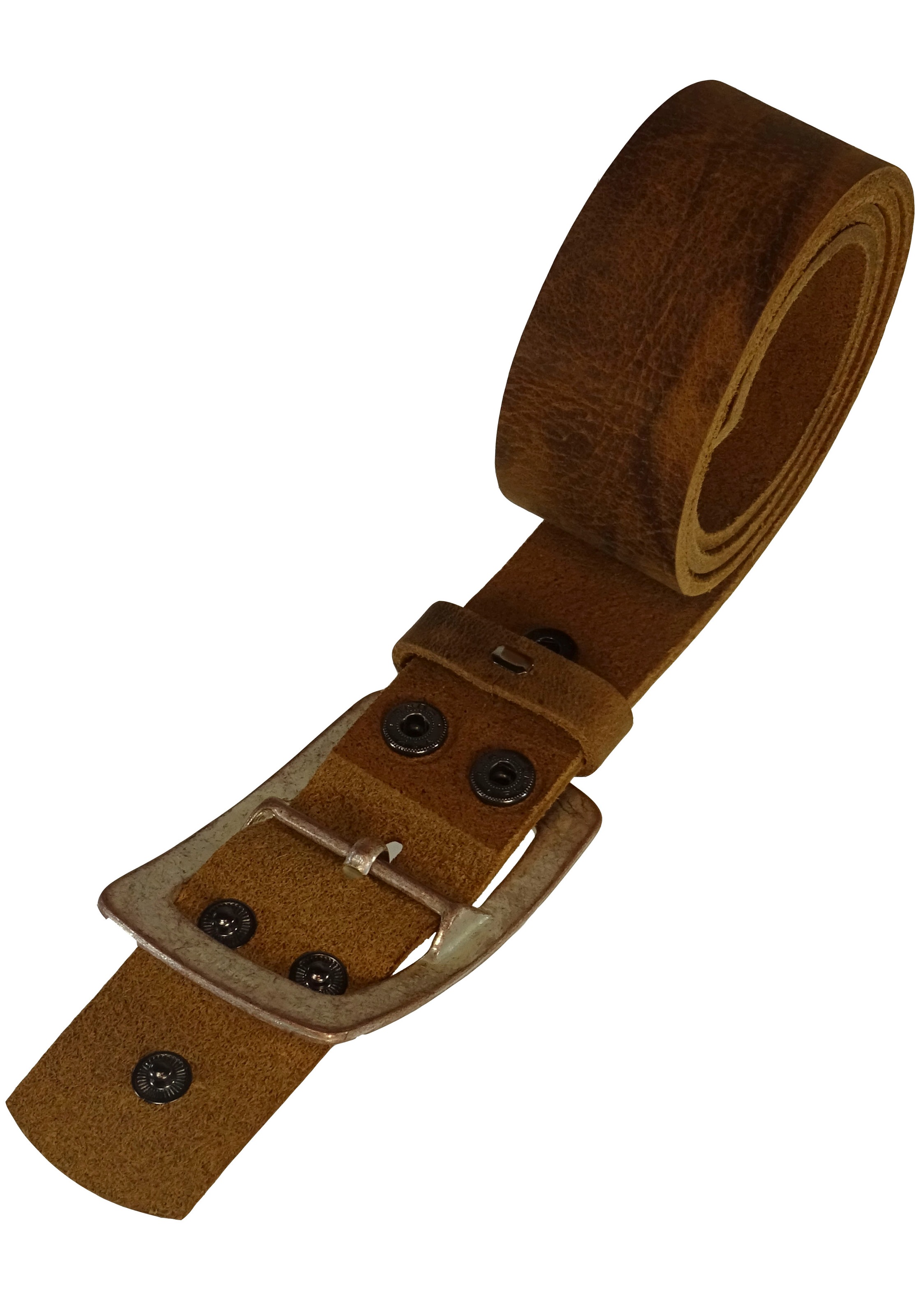 Thumbnail - Rettungsring Gürtel Ledergürtel mit austauschbarer Schließe "Dorn Einfach Groß Rosa", 4cm