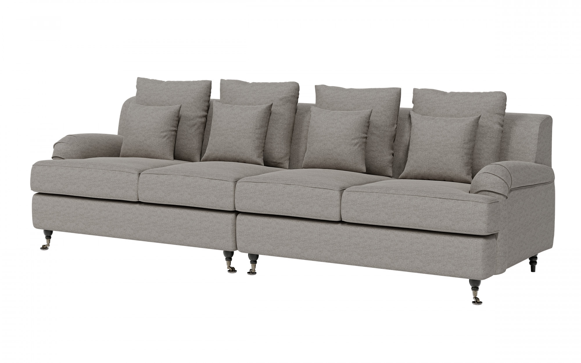 Guido Maria Kretschmer Home&Living Big-Sofa »NORIN«, zwei Fußarten: vorne - Rollen, hinten - Holzfüße