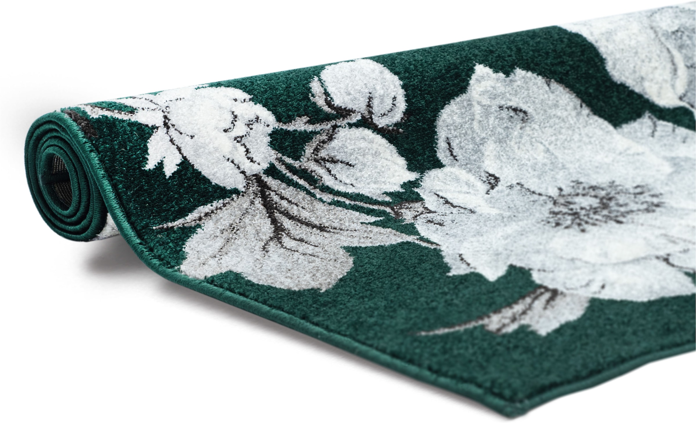 OTTO home Teppich »Florent, Blumen Design, Vintage« rechteckig 9 mm Höhe Floral, detailreiche Blüten, Botanical, elegant, Wohnzimmer
