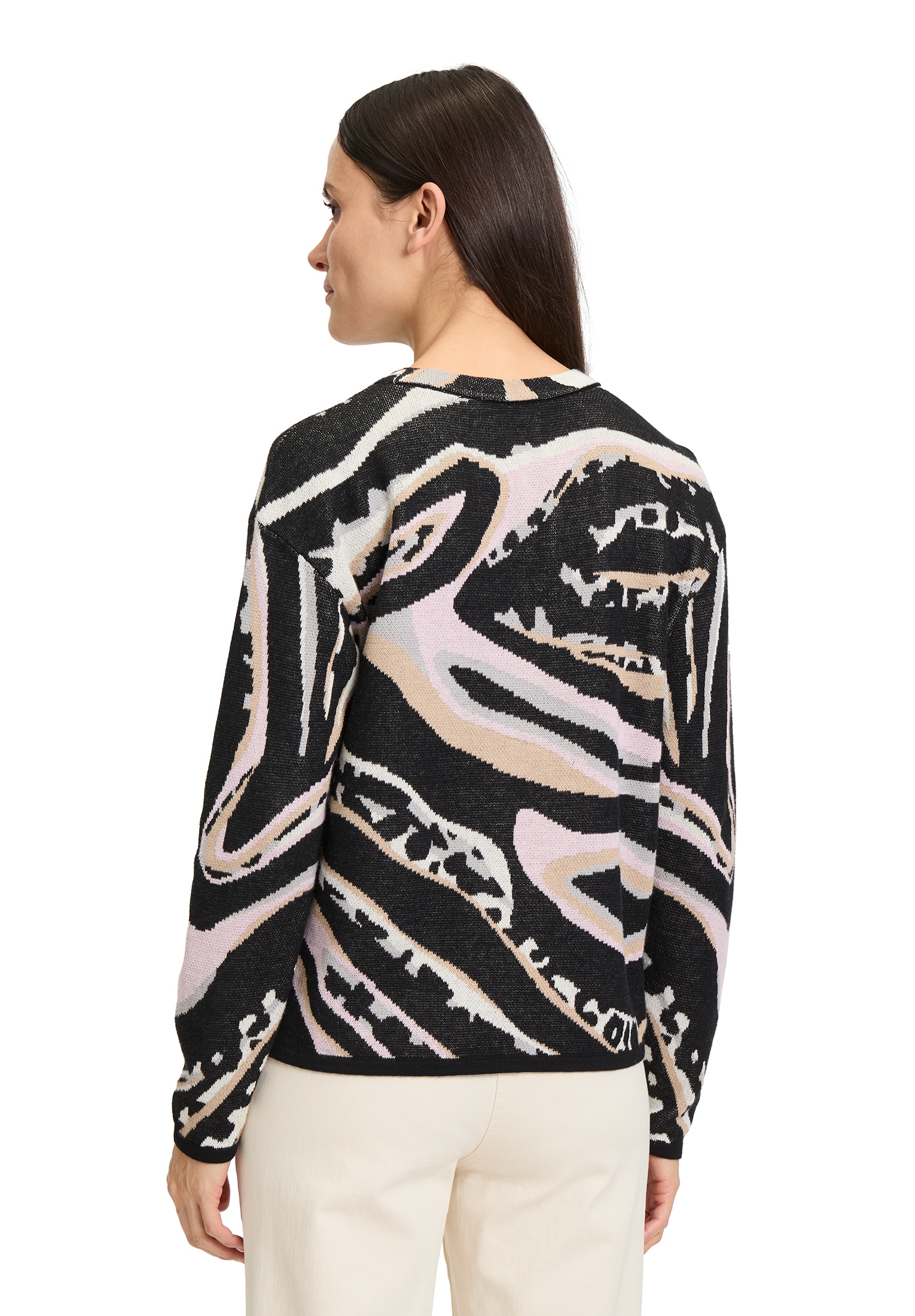 Betty Barclay Strickpullover »Betty Barclay Feinstrickpullover mit Jacquard«, (1 tlg.), Muster