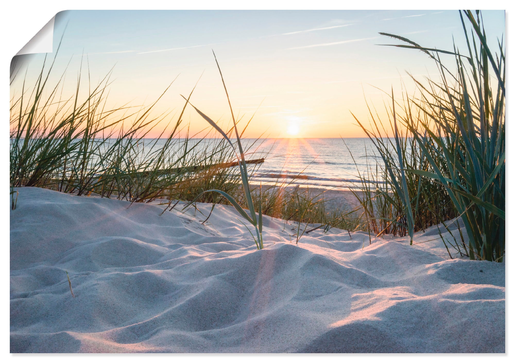Artland Wandbild "Ostseestrand" Strand 1 Stk. tlg. als Alubild, Outdoorbild günstig online kaufen
