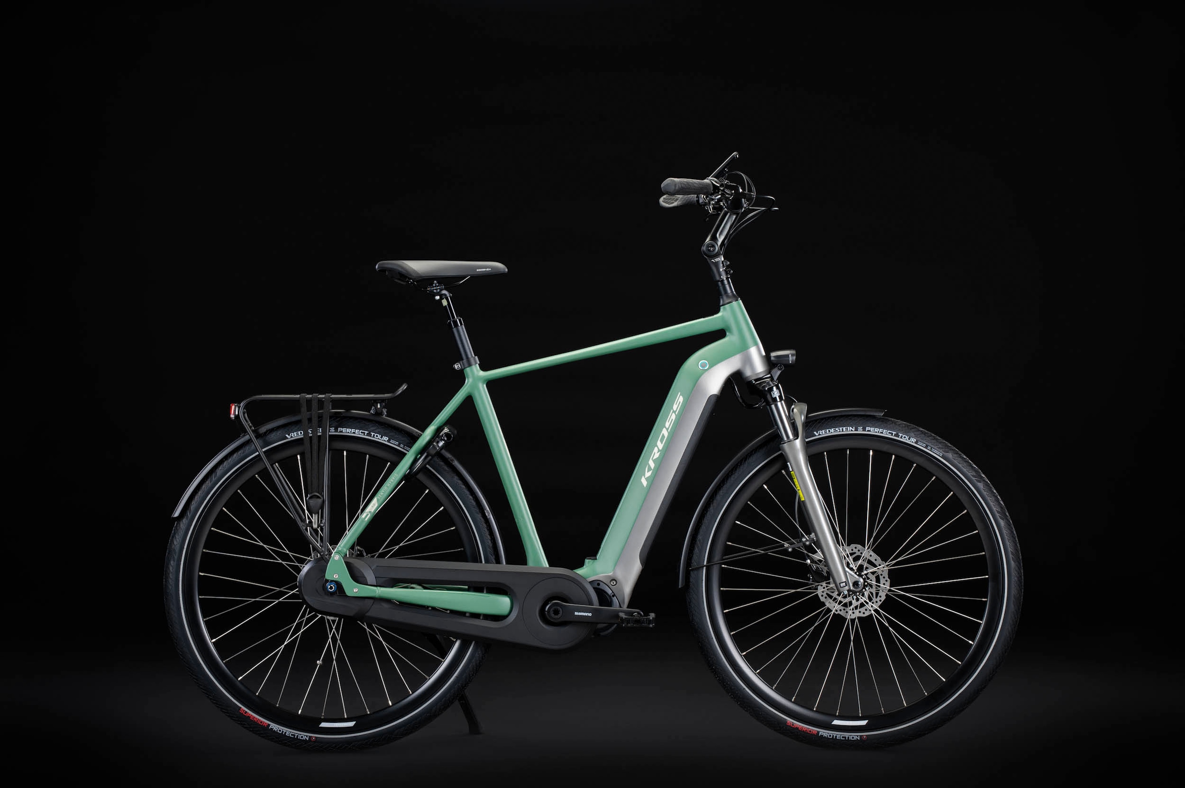 Kross E-Bike »KROSS E-Citybike Damen Sentio 6.0 28" grün«, 8 Gang, Shimano, Nexus, Mittelmotor 250 W