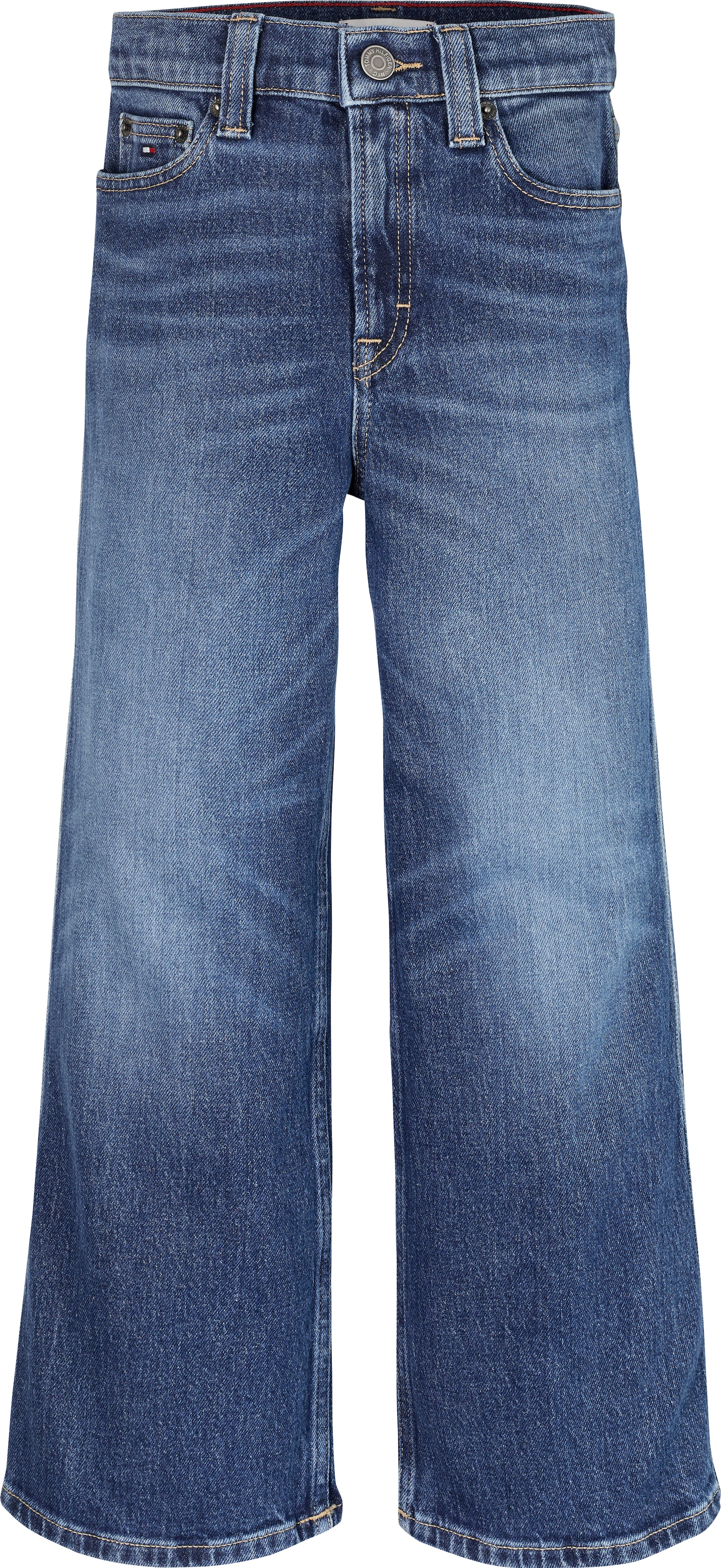 Tommy Hilfiger Weite Jeans »MABEL DARK WASH«, mit Logostickereien