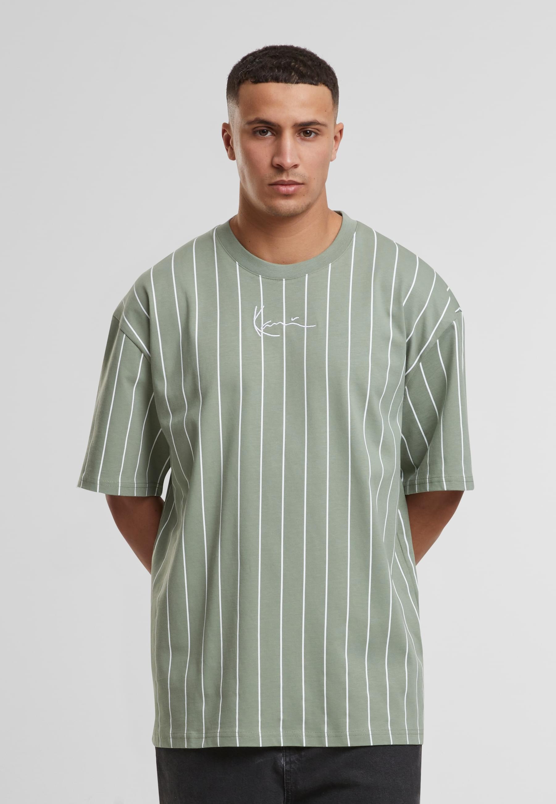 Karl Kani T-Shirt »Karl Kani Small Signature Essential Pinstripe Tee«, (1 tlg.)