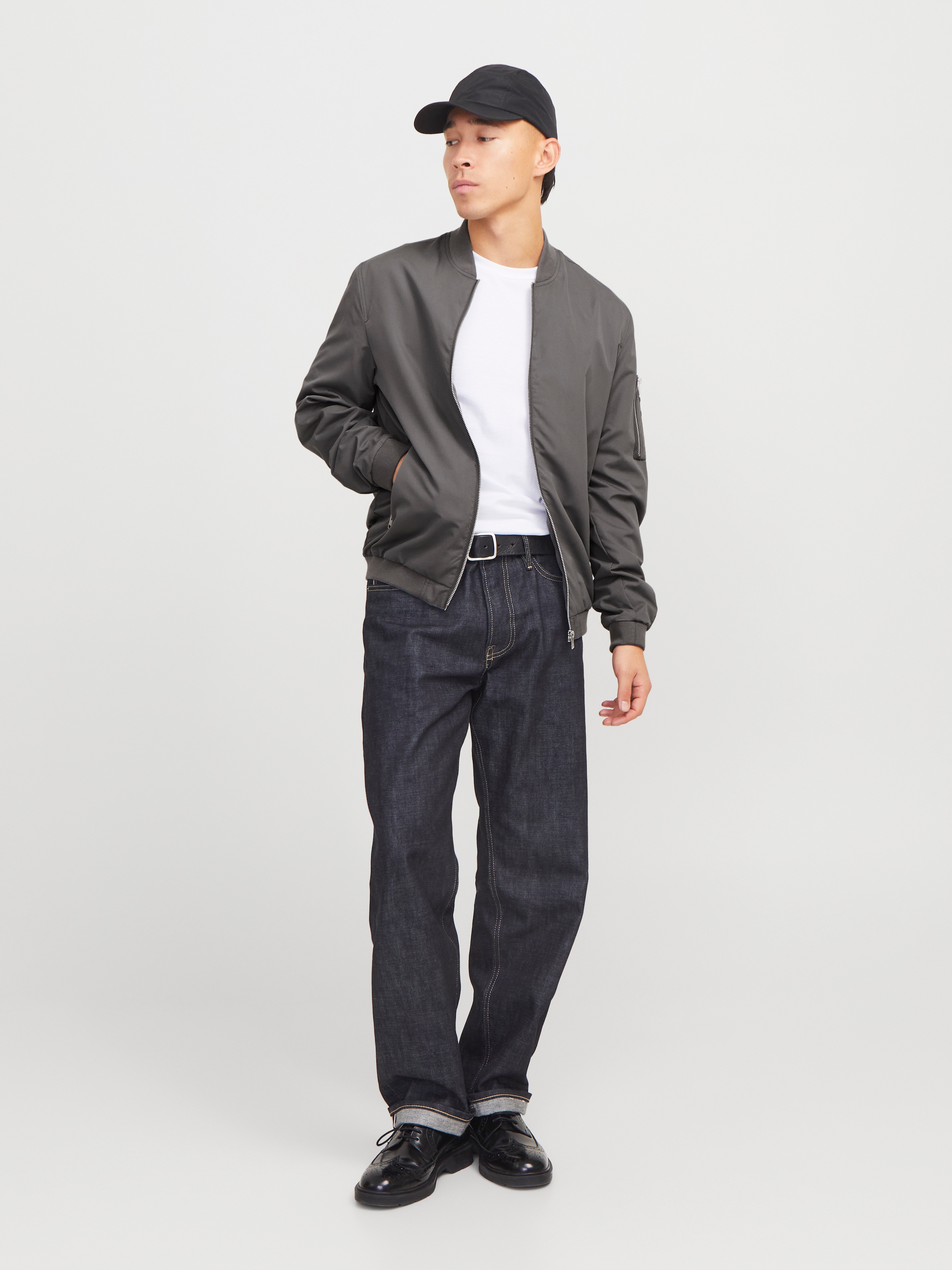 Jack & Jones Blouson »JJERUSH BOMBER NOOS«, ohne Kapuze, mit Reißverschlusstaschen