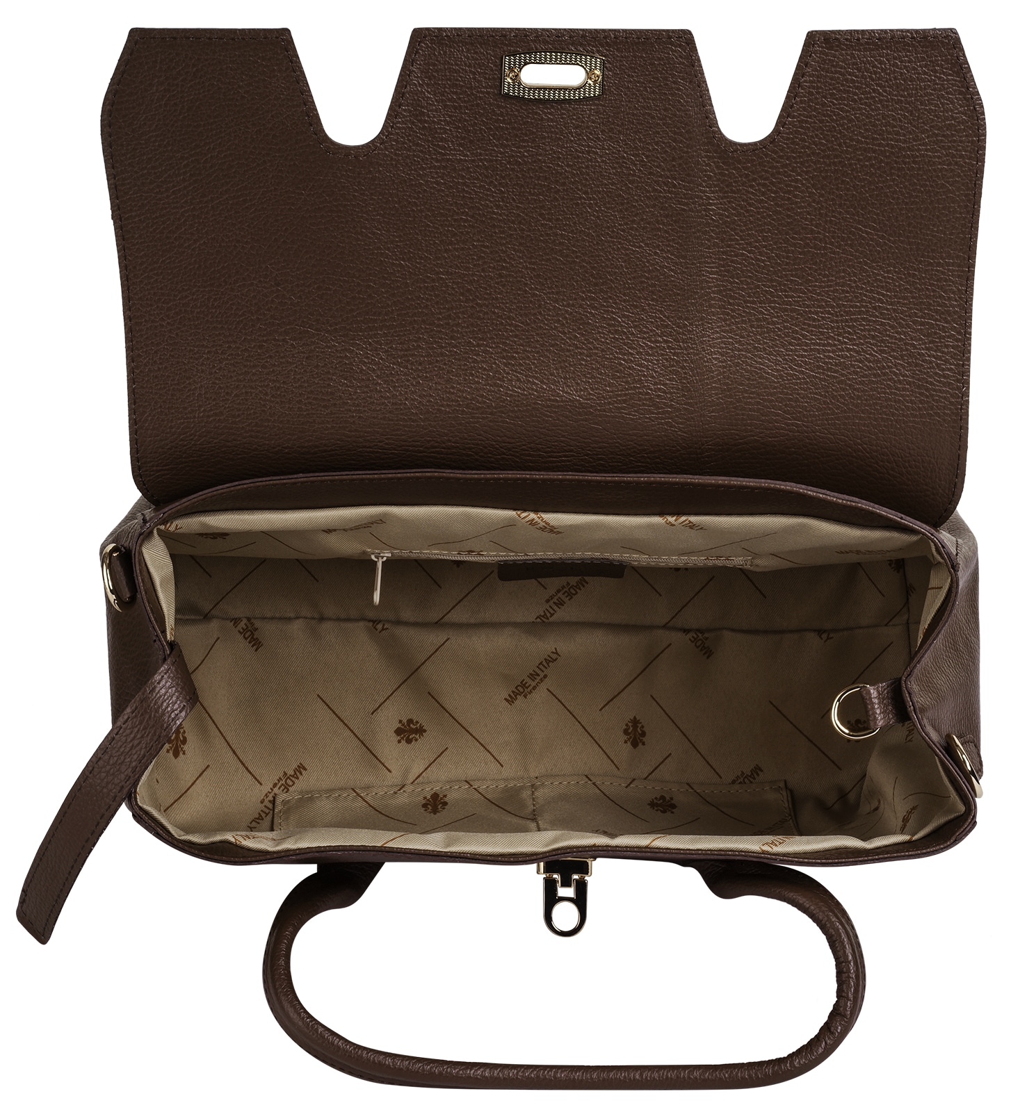 forty° Henkeltasche »FORTY° Damen LANTORA echt Leder, Made in Italy« echt Leder, Made in Italy