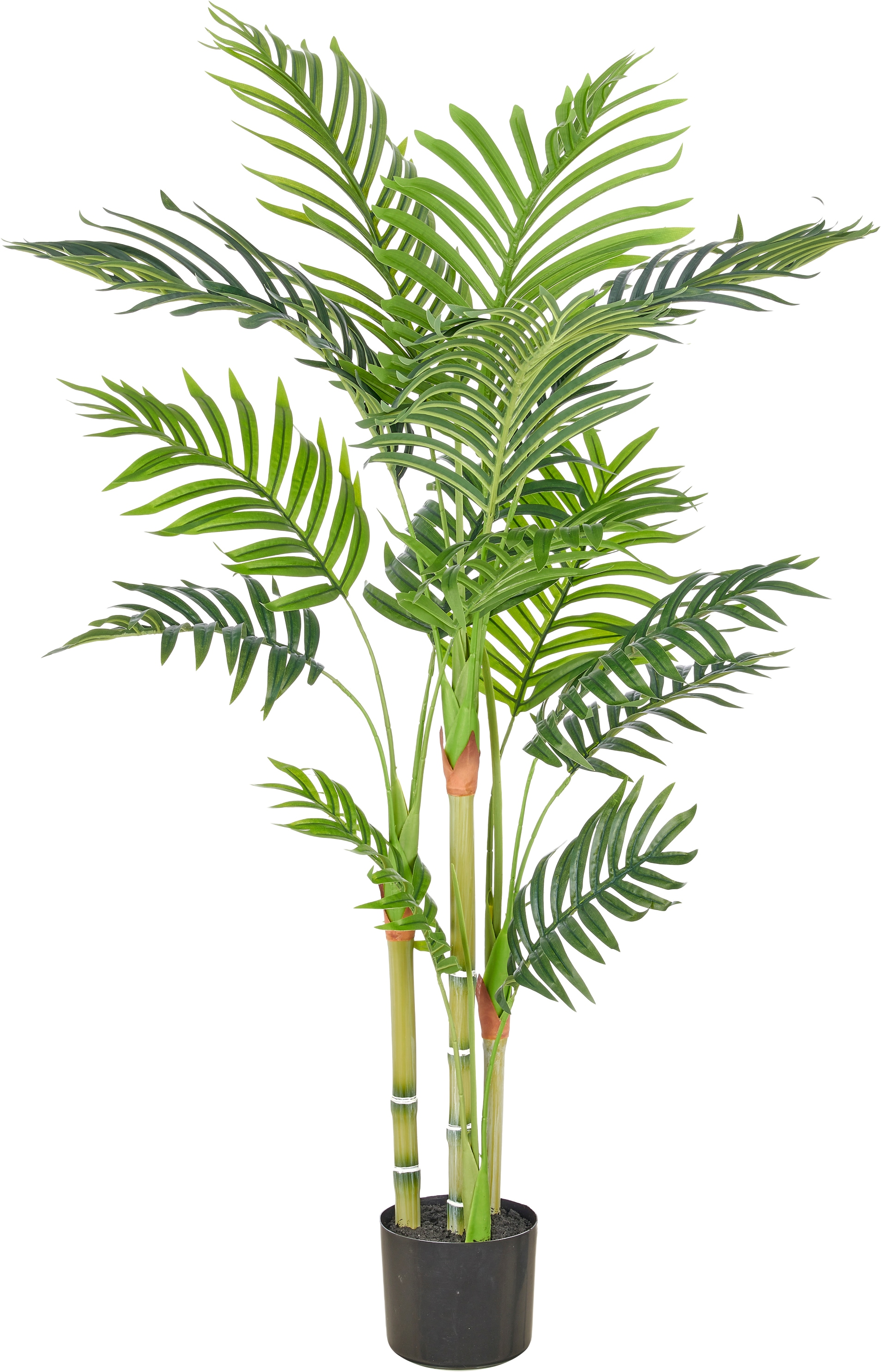 Creativ green Kunstpalme "Bambuspalme" mit naturgetreuen Palmwedeln