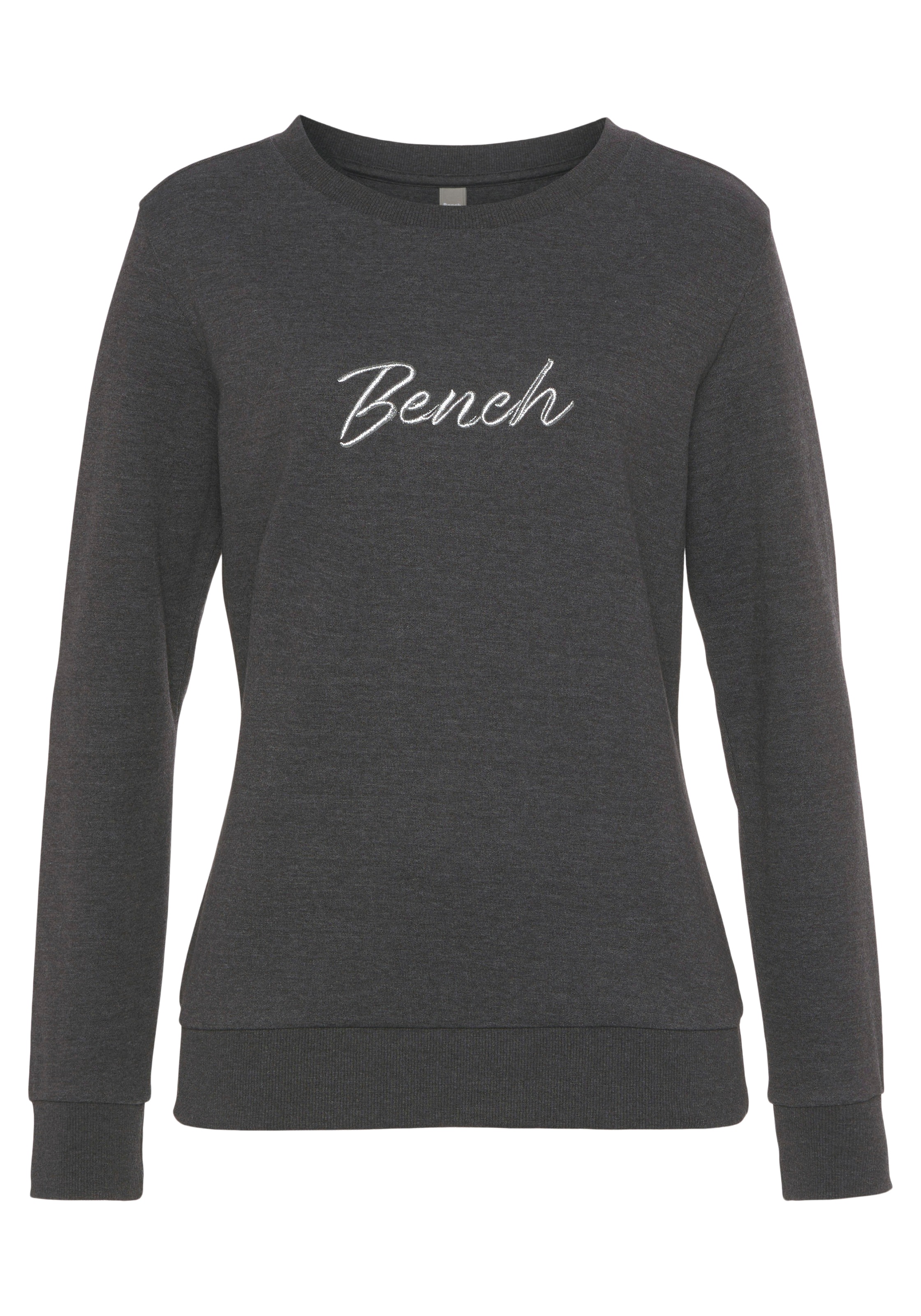 Bench. Loungewear Sweatshirt, mit glänzender Logostickerei, Loungewear günstig online kaufen