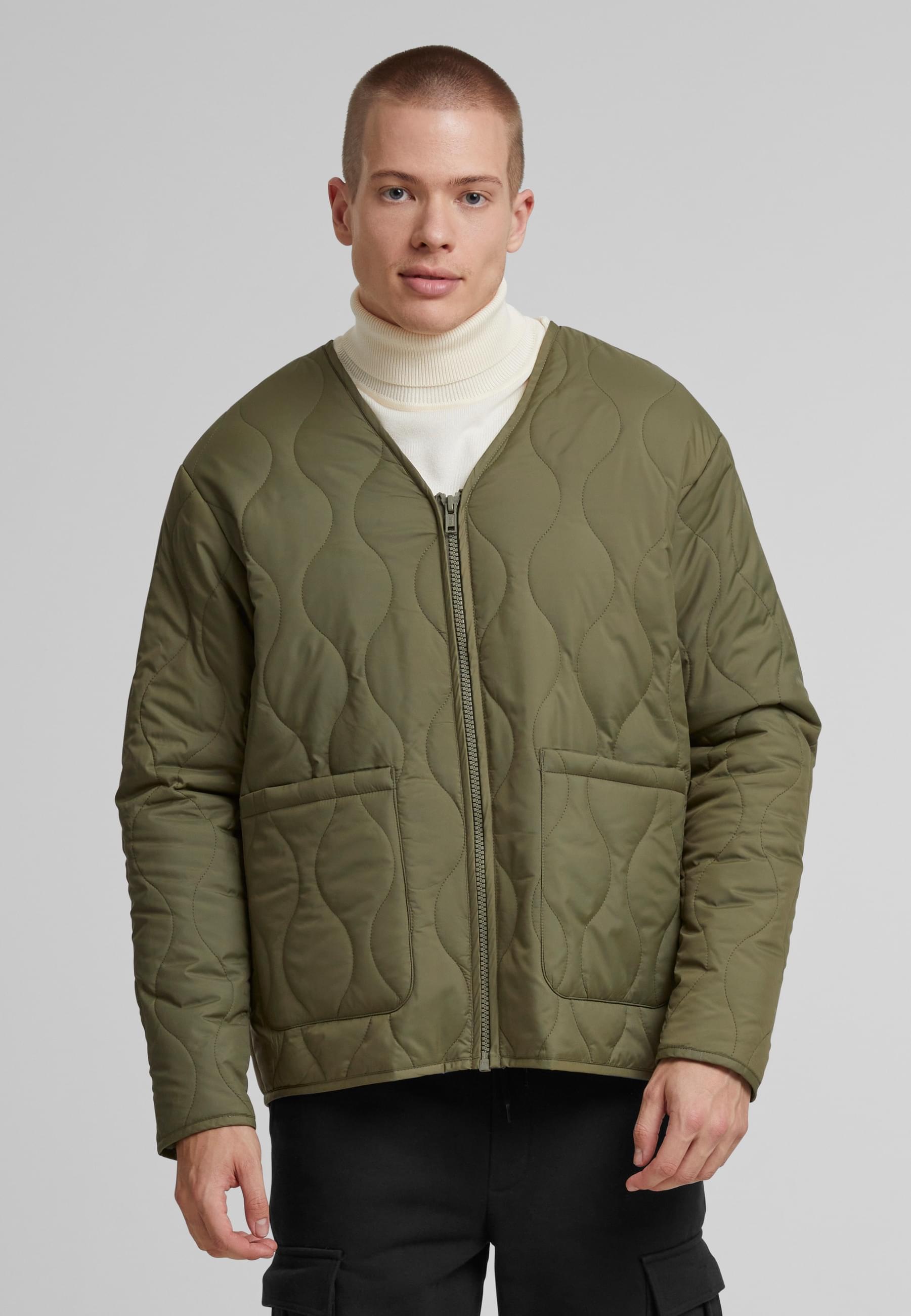 Thumbnail - URBAN CLASSICS Winterjacke "Urban Classics Padded Quilting Jacket" 1 Stk. tlg. ohne Kapuze
