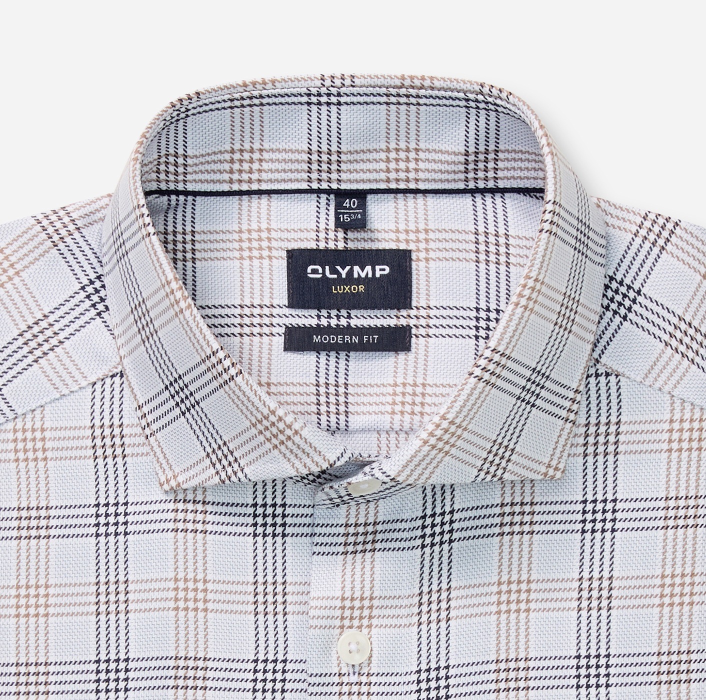 OLYMP Langarmhemd »Luxor« Businesshemd, modern fit, Royal-Kentkragen, kariert