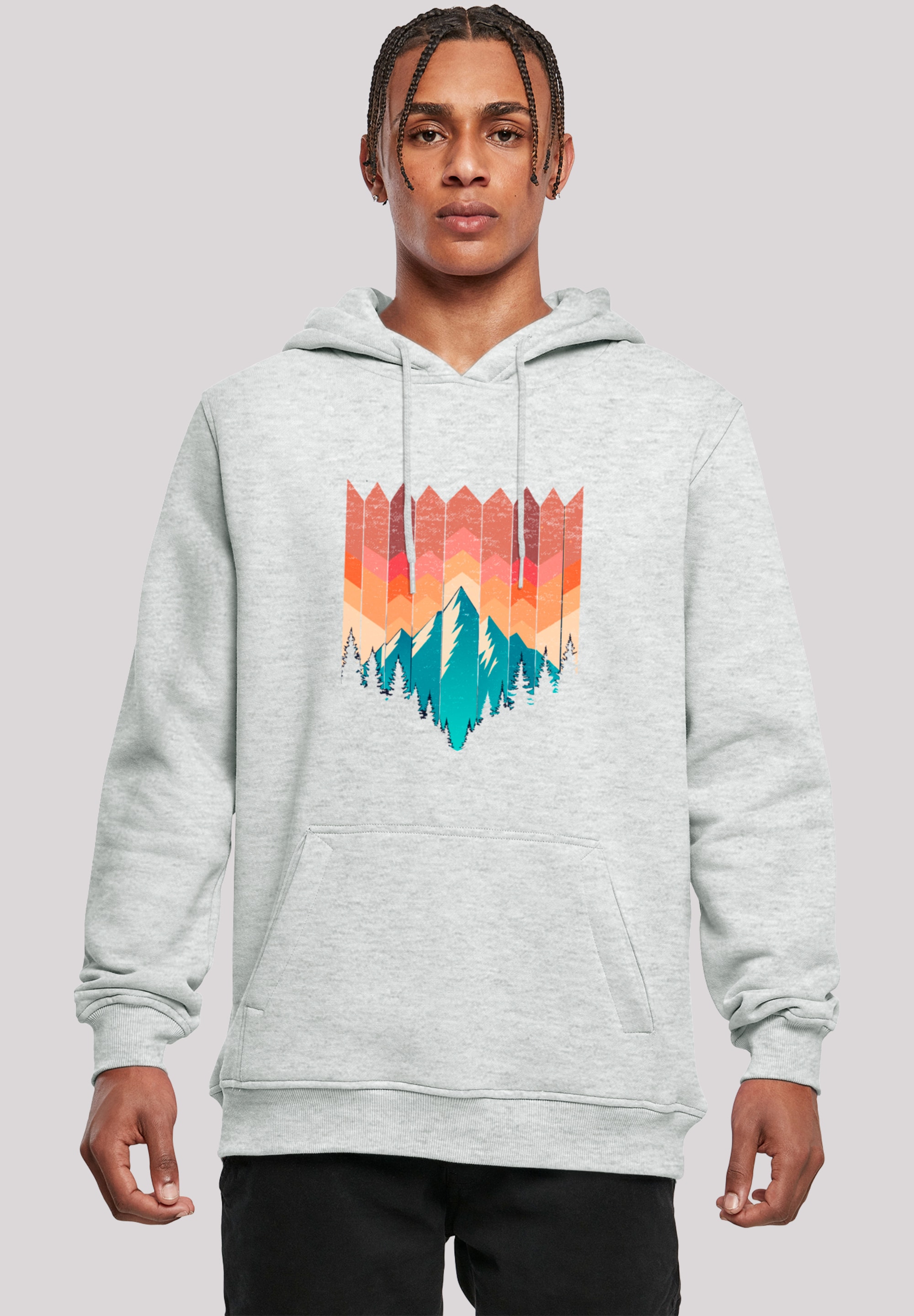 F4NT4STIC Kapuzenpullover "Berg Sonnenuntergang Geometrisch", Premium Quali günstig online kaufen