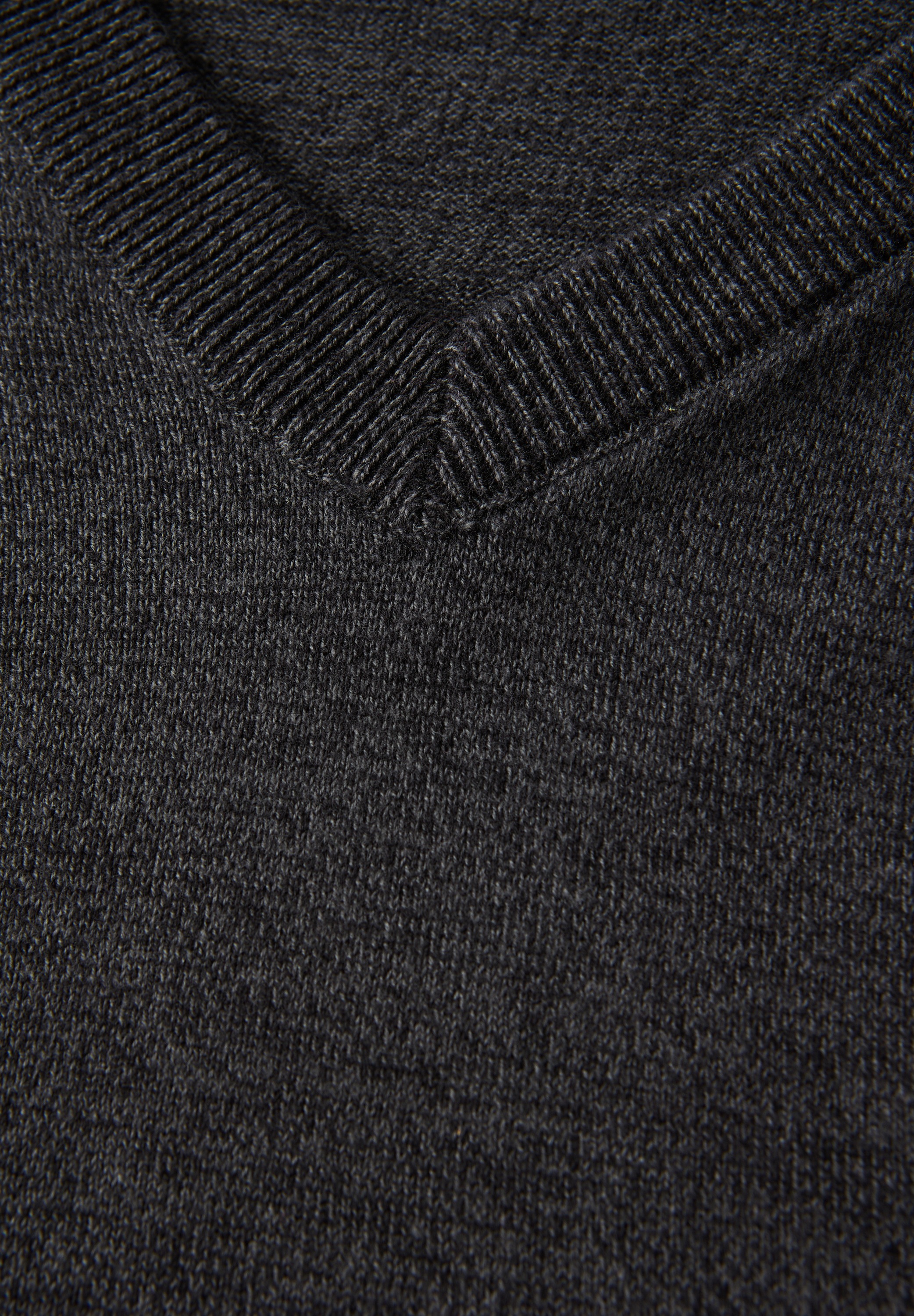 STREET ONE MEN Strickpullover, aus reiner Baumwolle