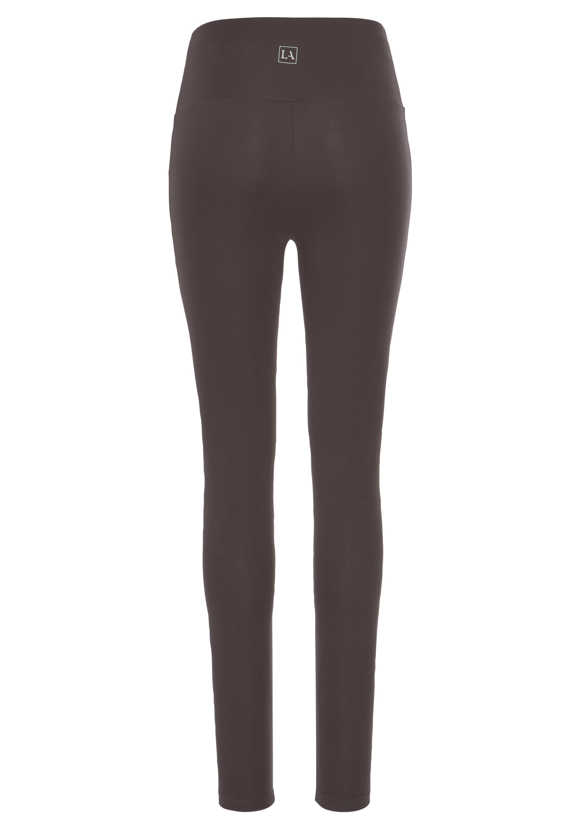LASCANA Women Basic Long Leggings Brown Size 56/58 3