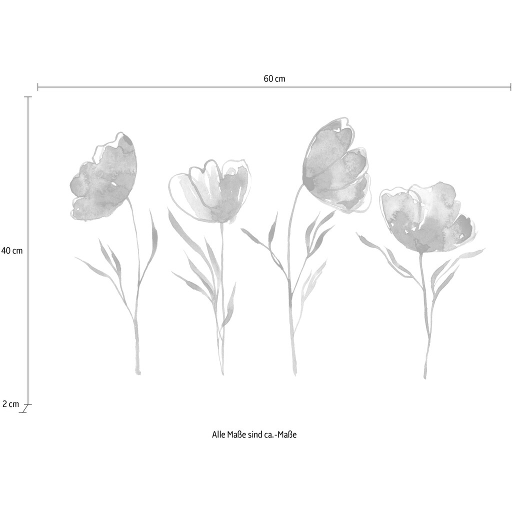 queence Leinwandbild »Blumen«