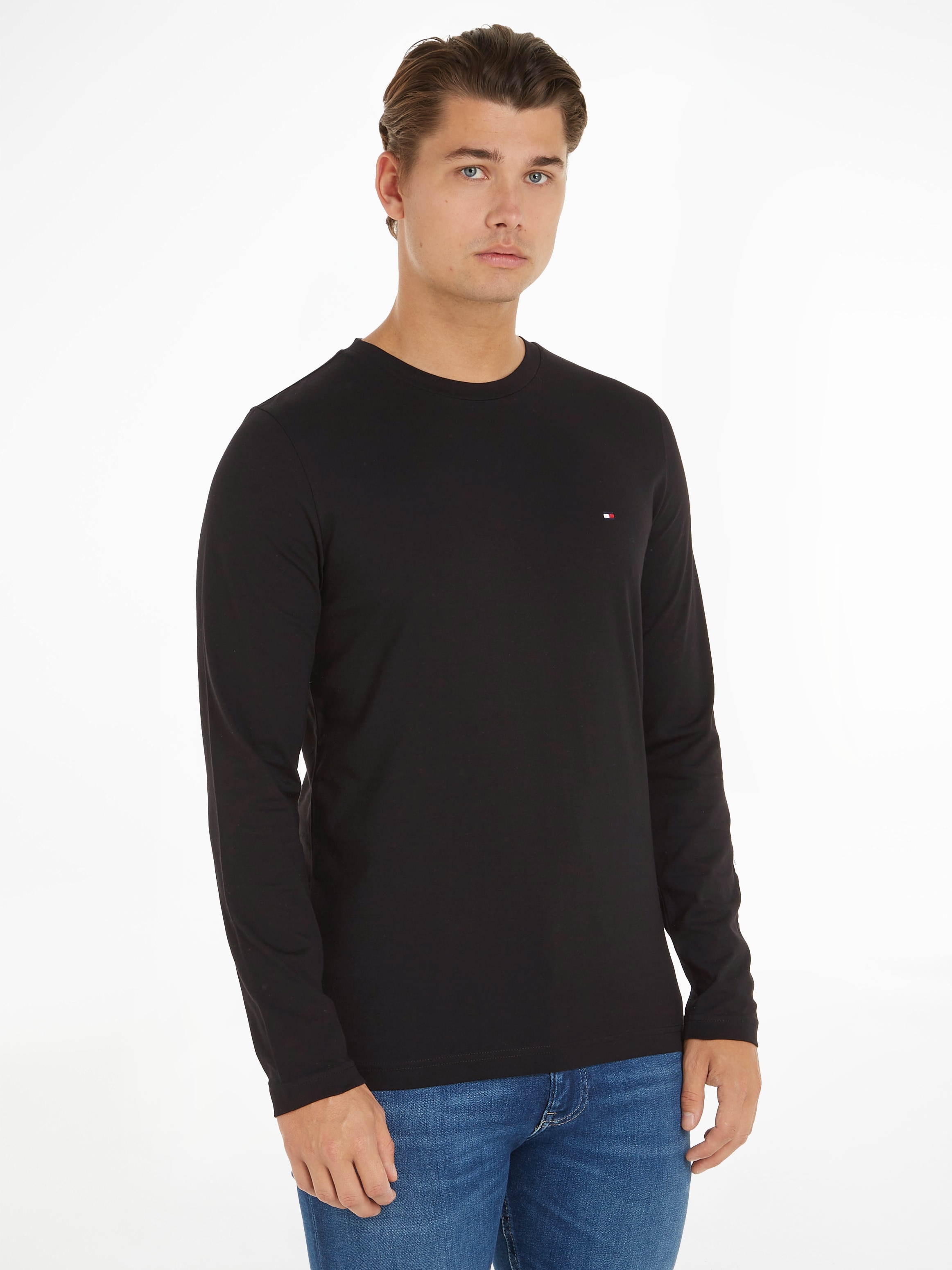 Tommy Hilfiger Longsleeve "TOMMY LOGO LONG SLEEVE TEE", mit Logodruck