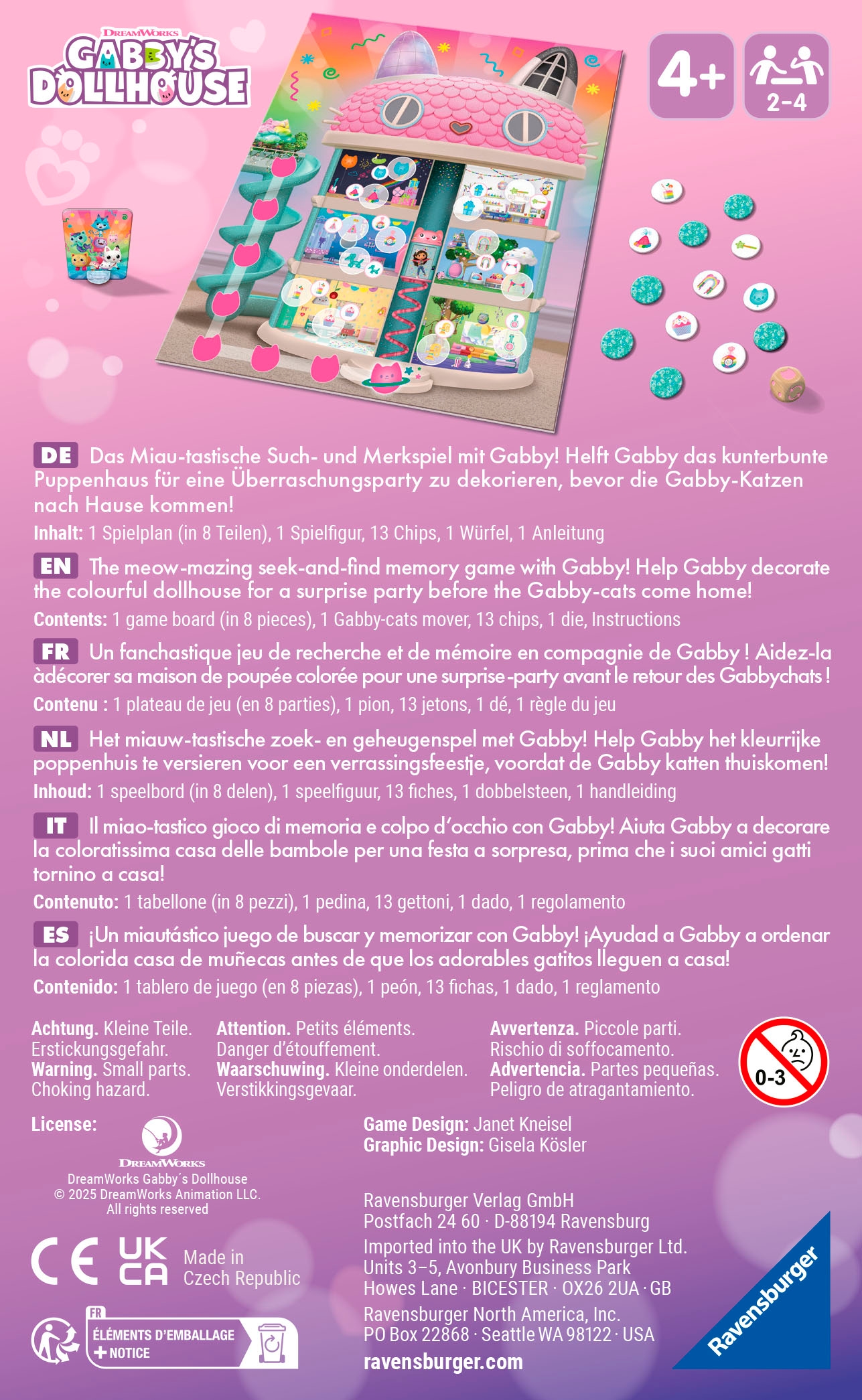 Ravensburger Spiel »Gabby's Dollhouse - Helft Gabby!«, Made in Europe