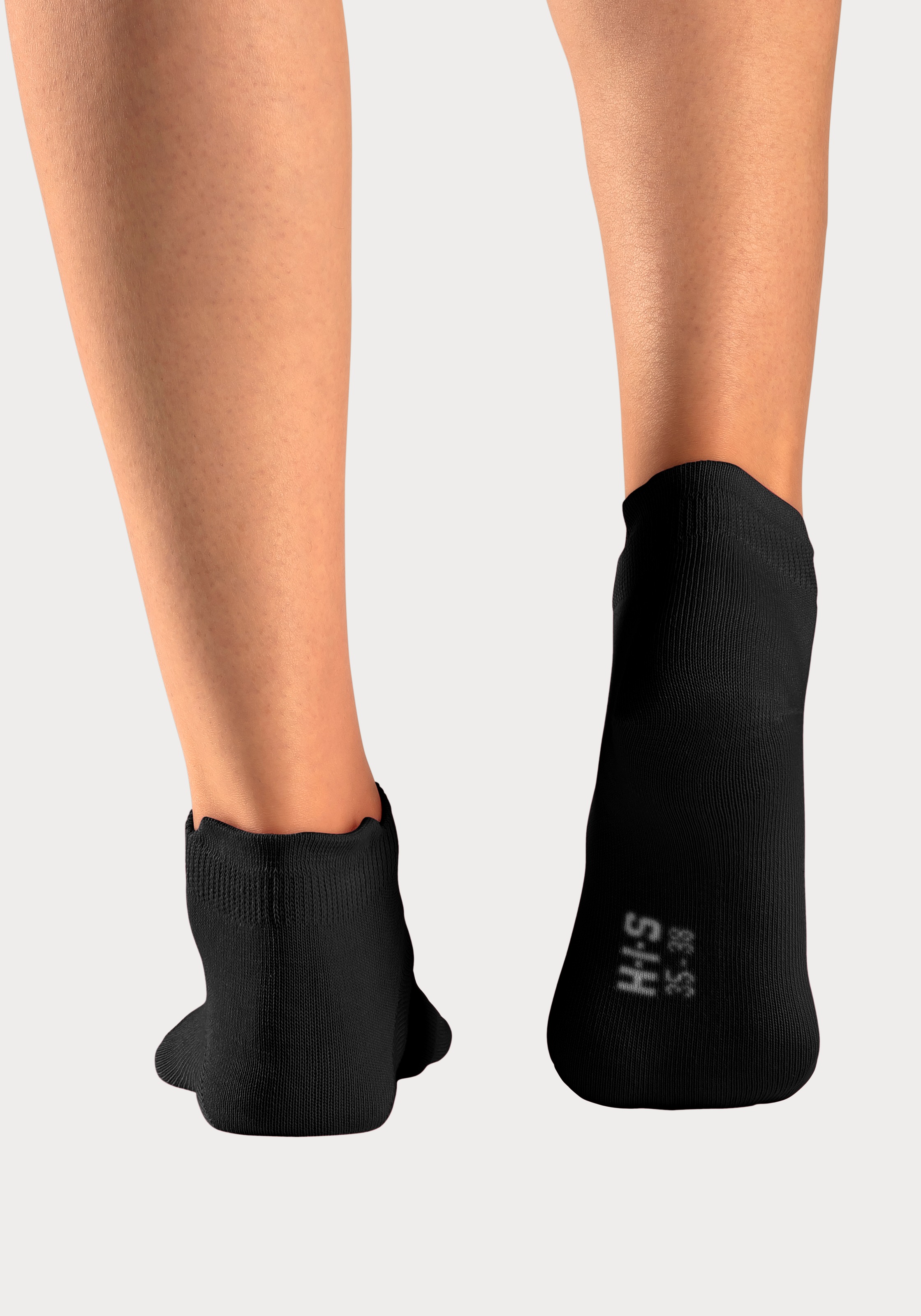 H.I.S Sneakersocken, (Packung, 8 Paar), mit verlängertem Bündchen hinten