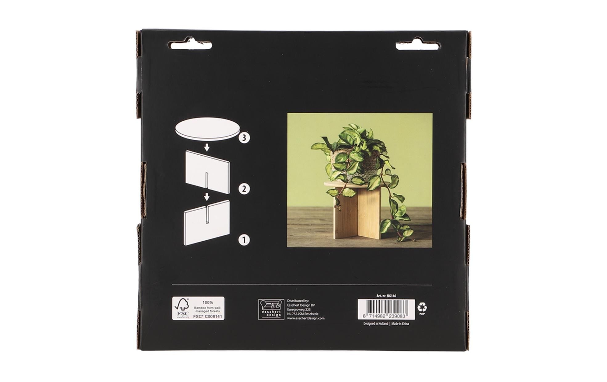 esschert design Blumenständer »L Ø 25 cm, Nature« Holzart: Bambus (China)