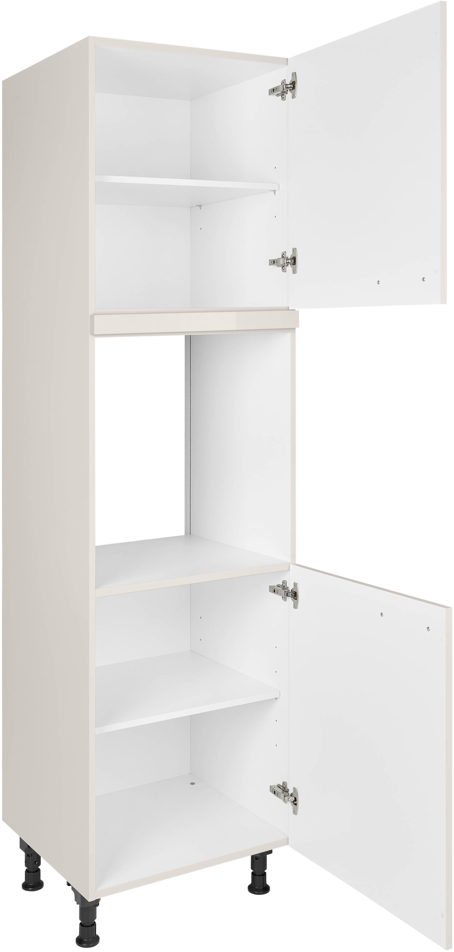 nobilia® Herdumbauschrank »"Flash", Ausrichtung wählbar, mit zwei zusätzlichen Türen,«, vormontiert, Breite/Höhe: 60/167,8 cm