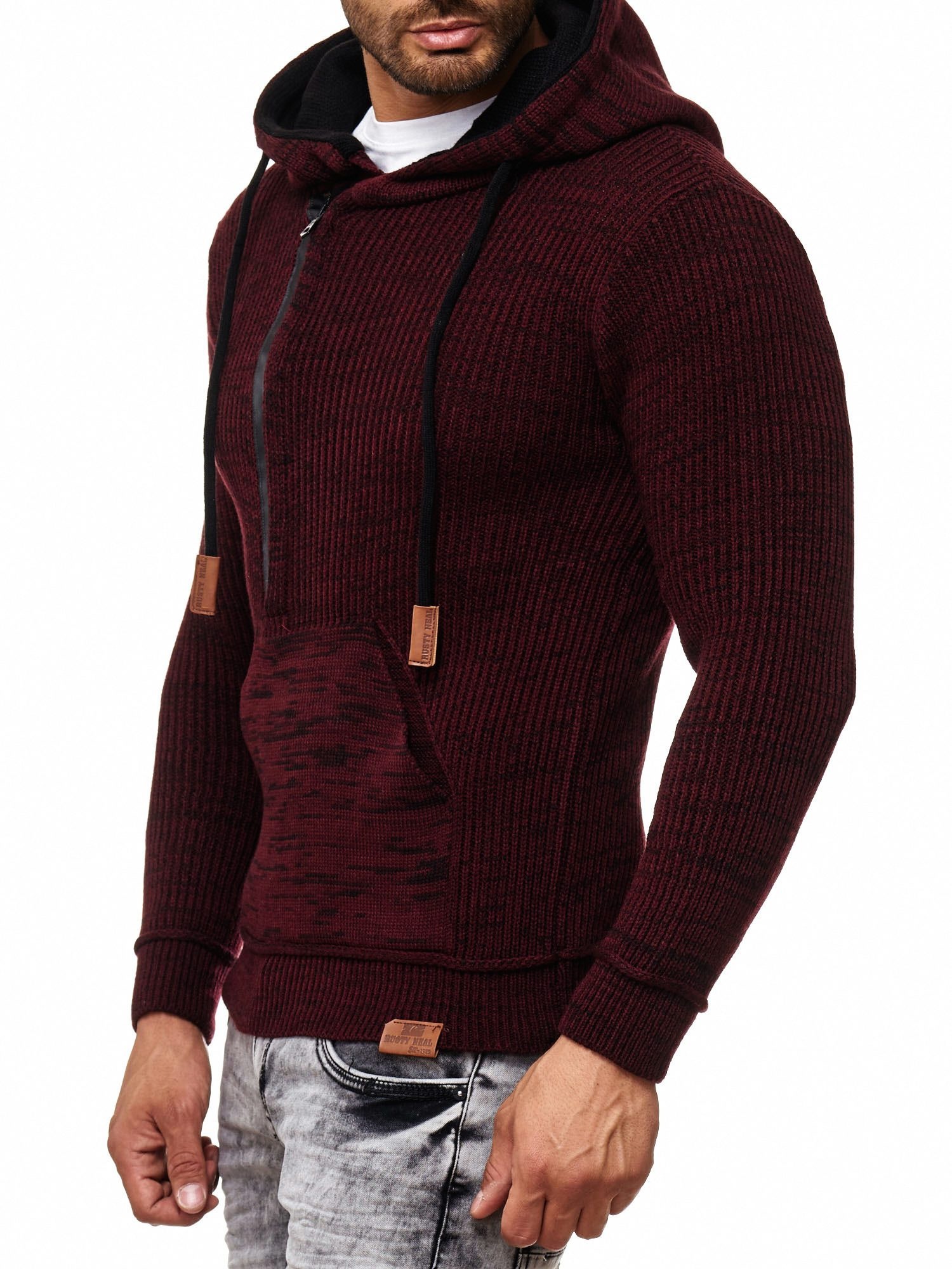 Rusty Neal Kapuzensweatshirt, mit stylischem Ausschnitt