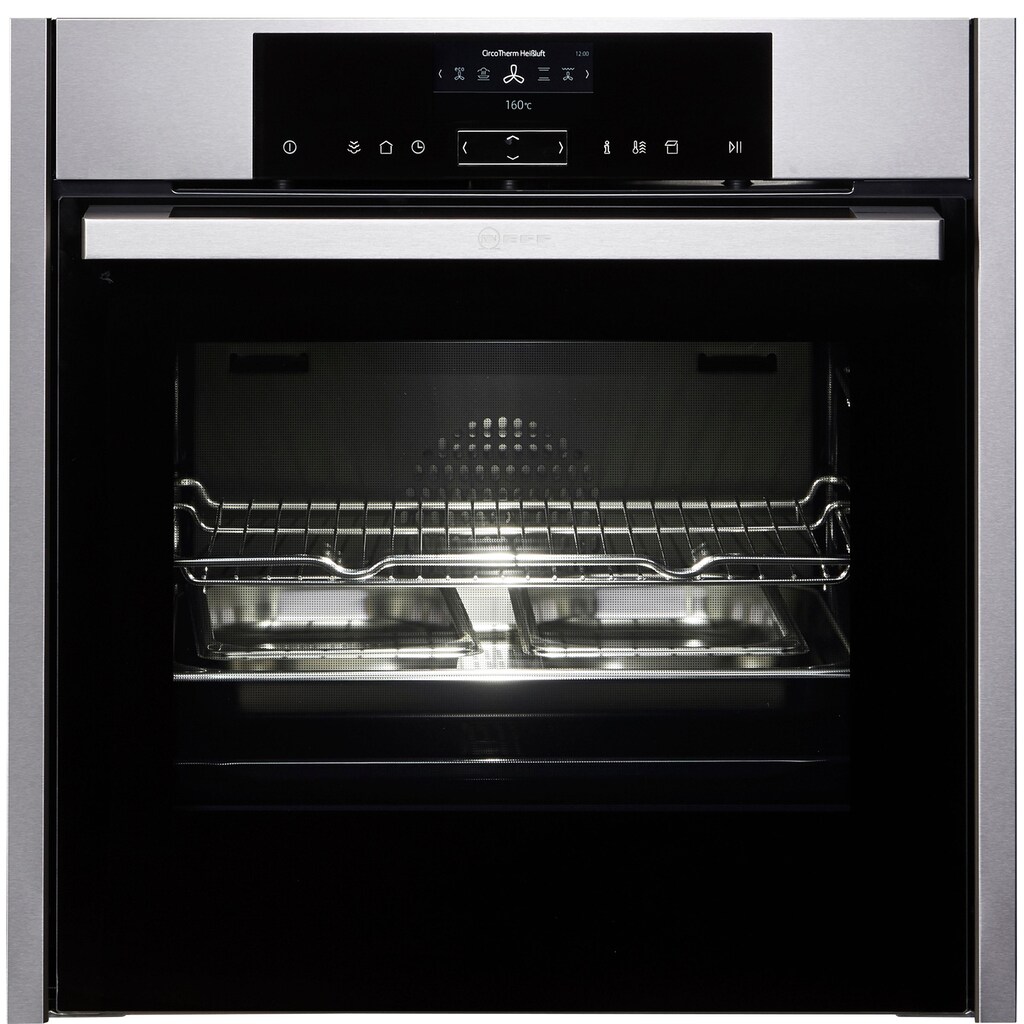 NEFF Dampfbackofen »B15FS22N0«, N 90, mit Teleskopauszug nachrüstbar, easyClean, CircoTherm® FullSteam® - Volldampf