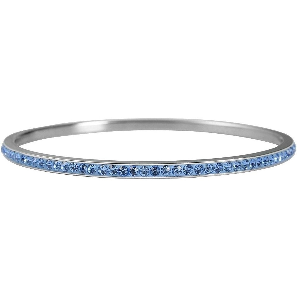 ADELIA ́S Damen Armreif "Armband – Armreif aus Edelstahl mit Zirkonia Ø 6,0 cm cm", 6cm, Edelstahlsilber, Edelstahl, Armbänder, Ein stilvolles