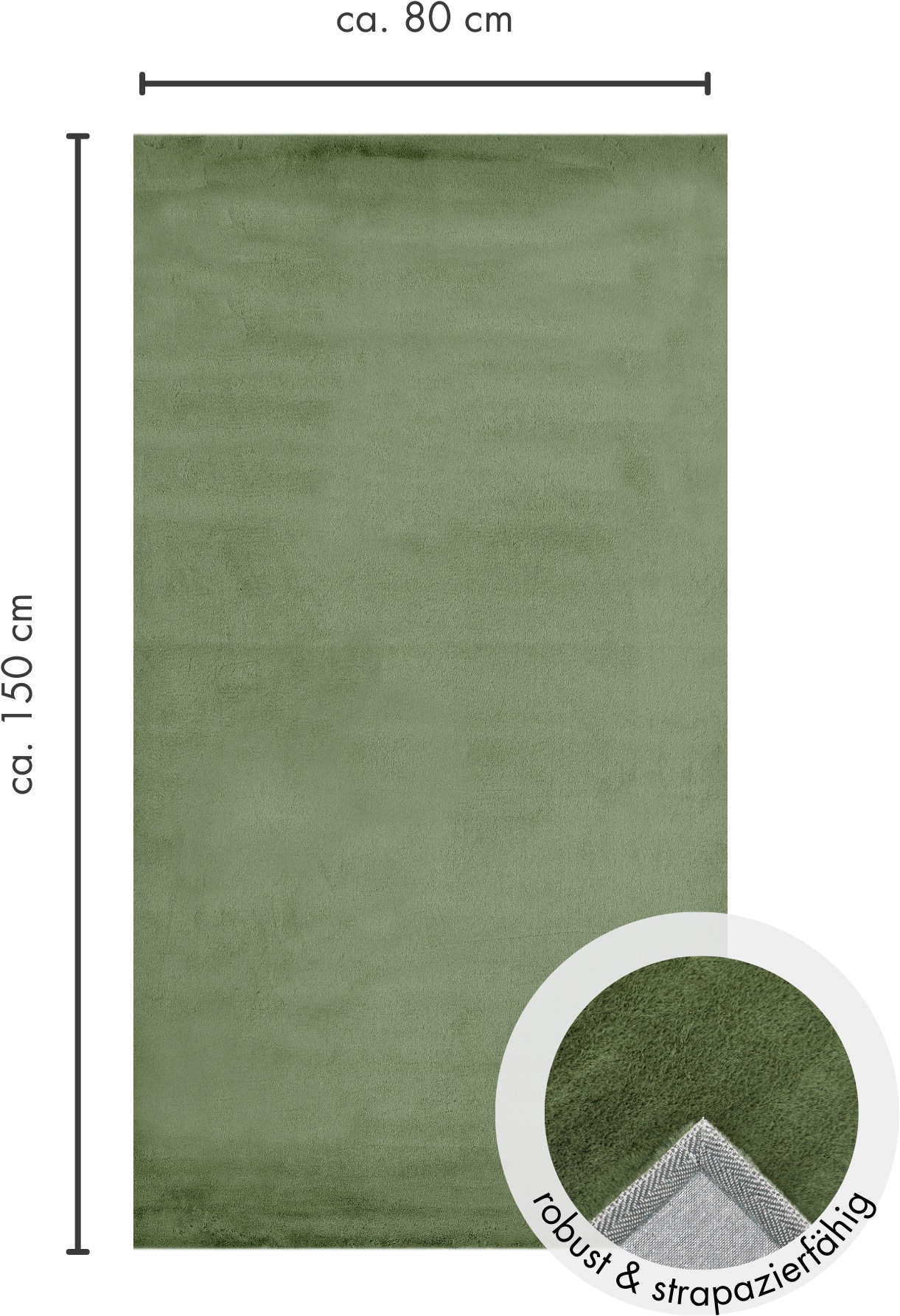LUXOR living Fellteppich »Novara«, rechteckig, 30 mm Höhe, Kunstfell, Kaninchenfell-Haptik, besonders weicher Hochflor