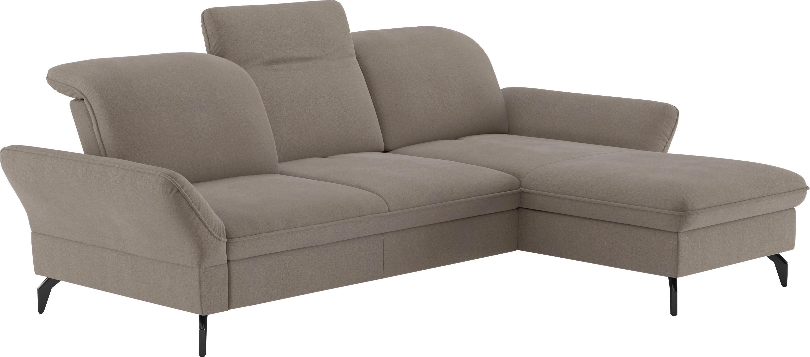Thumbnail - sit&more Ecksofa "Leandro L-Form", Wahlweise mit Bett-, Kopfteil - und Armlehnfunktion, sowie Bettkasten