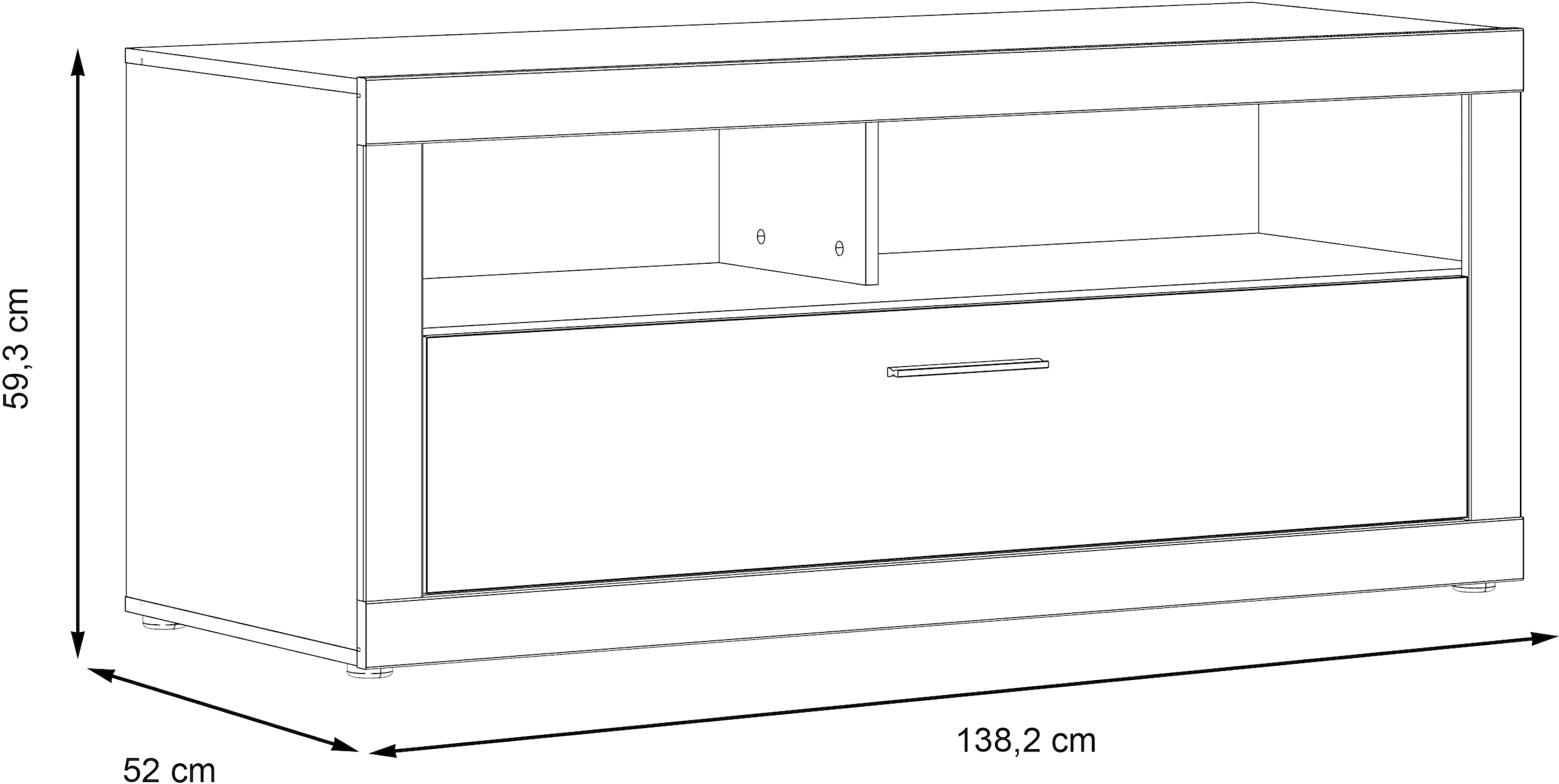FORTE Lowboard »Blue Lake TV-Board, TV-Schrank«