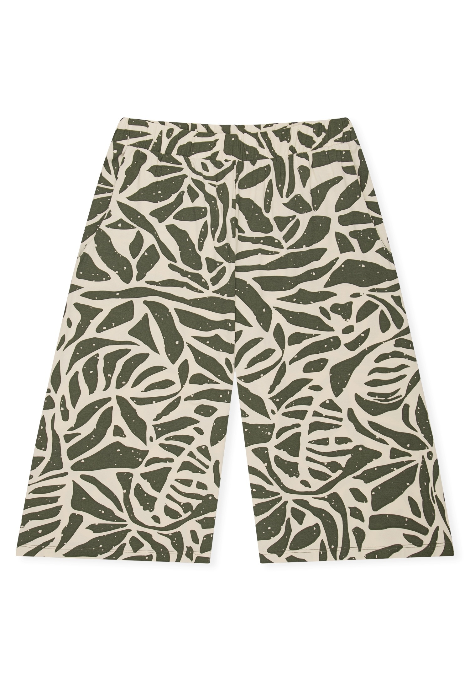 Schiesser Pyjama »Selected Premium« 2 U-Boot-Ausschnitt, 3/4-lange Hose im Culotte-Schnitt