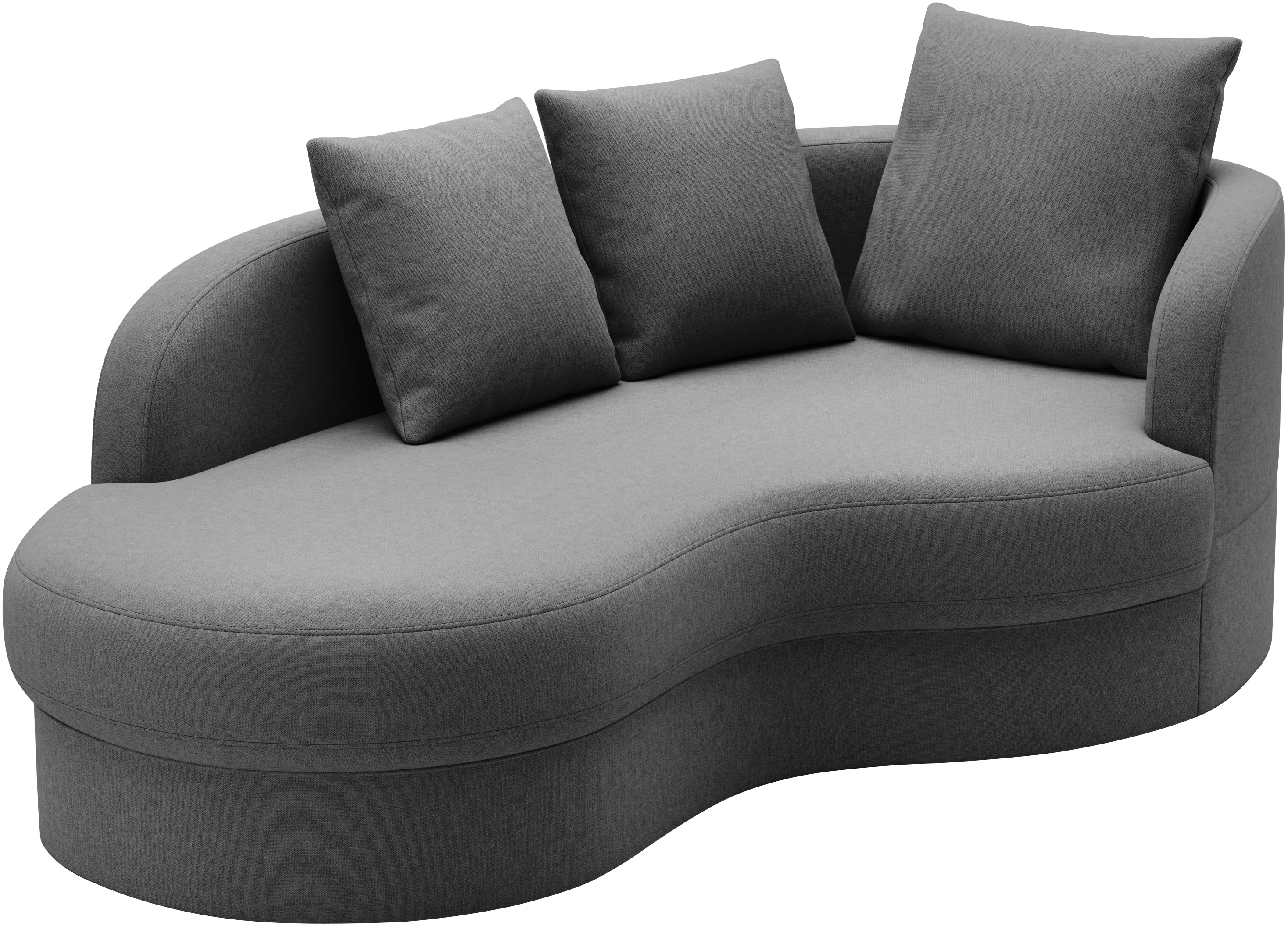 Thumbnail - sit&more Recamiere "Samba" moderne organische Form, inkl. 3 loser Rückenkissen