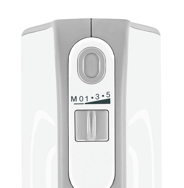 BOSCH Handmixer »Styline MFQ4030, Edelstahl Rührbesen/Knethaken, 5 Stufen, weiß«, 500 W, Turbotaste, leichtes Gehäuse, Made in Europe