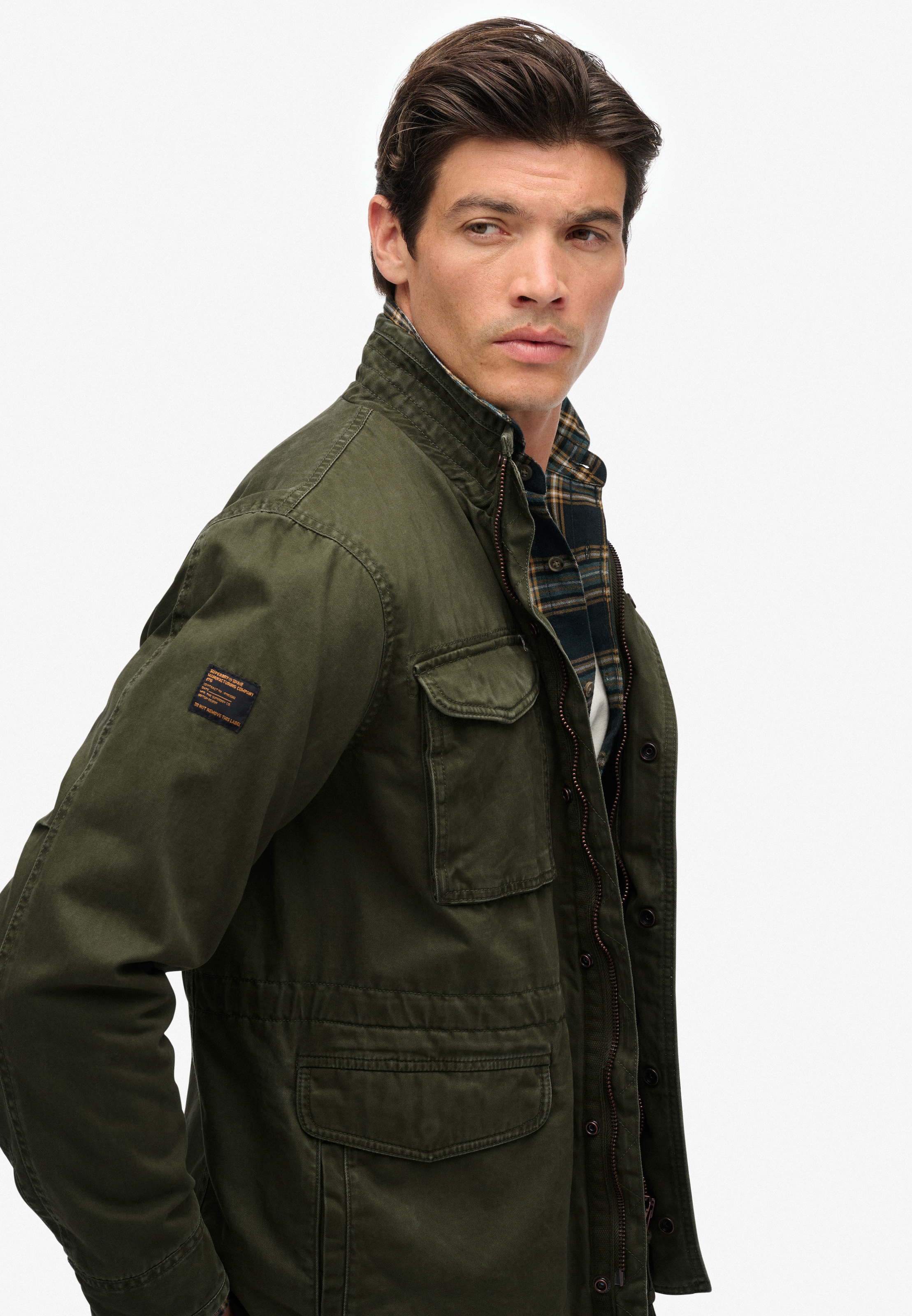 Superdry Parka »M65 MILITARY JACKET«, ohne Kapuze