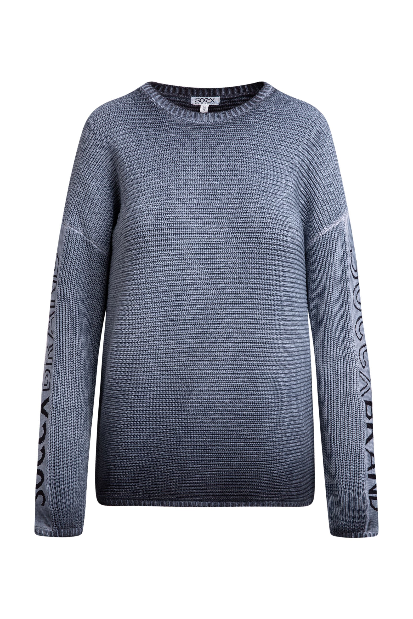 SOCCX Rundhalspullover aus Baumwolle