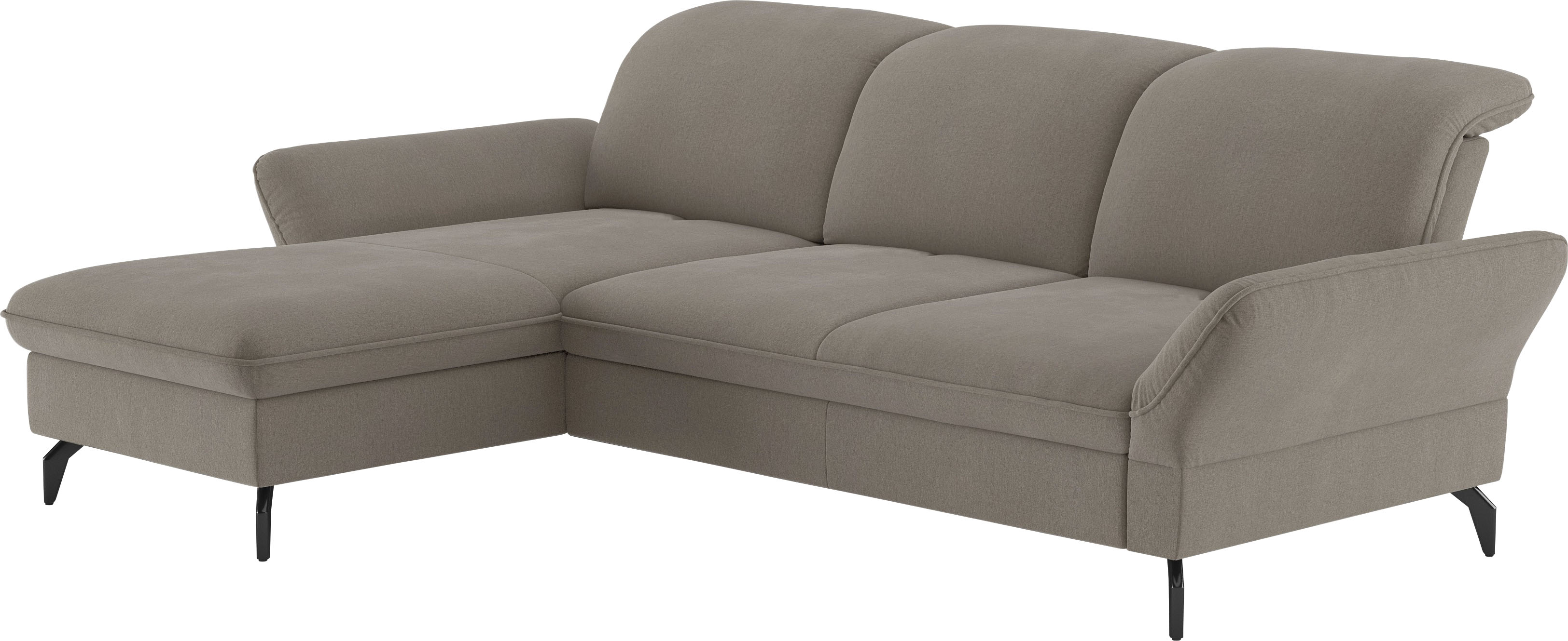 Thumbnail - sit&more Ecksofa "Leandro L-Form", Wahlweise mit Bett-, Kopfteil - und Armlehnfunktion, sowie Bettkasten