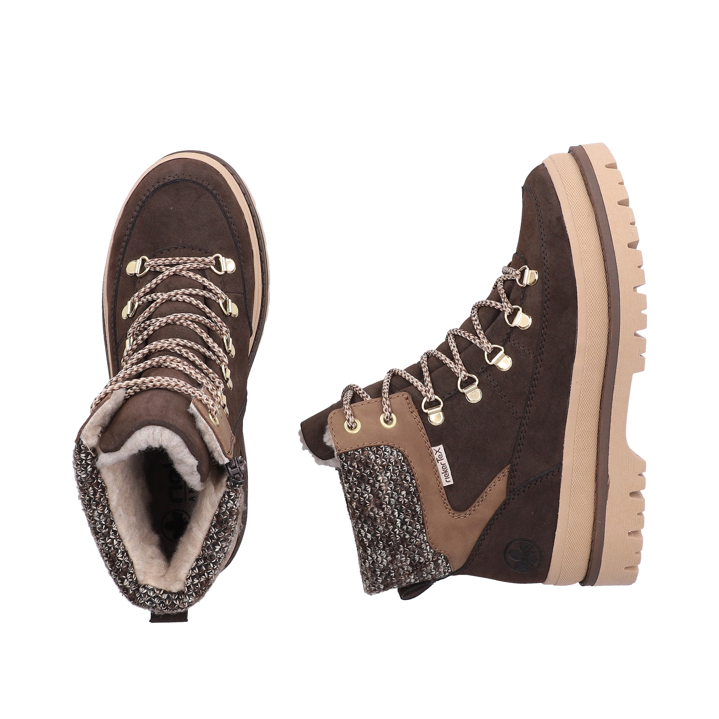 Rieker Winterboots  Winterstiefelette, Outdoorboots mit modischem Kragen