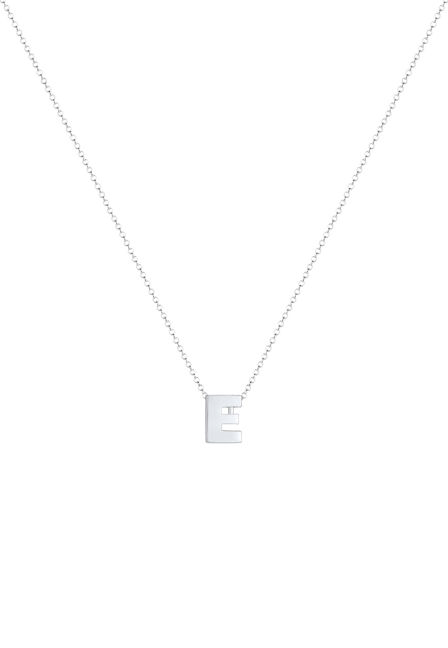Elli Kette mit Anhänger »Buchstabe E Initialen Trend Minimal 925 Silber«