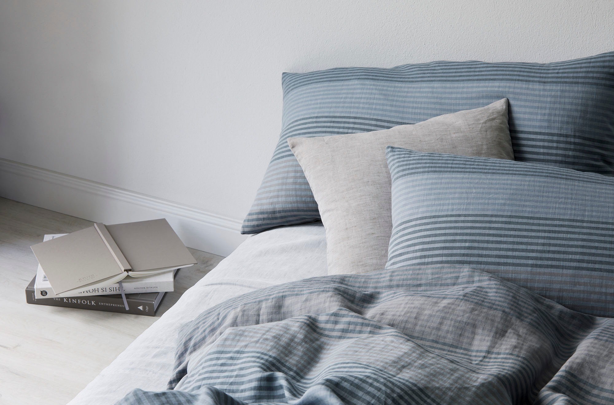 Elegante Bettwäsche "Fjord" 2 Stk. tlg. angenehmes Hautgefühl günstig online kaufen