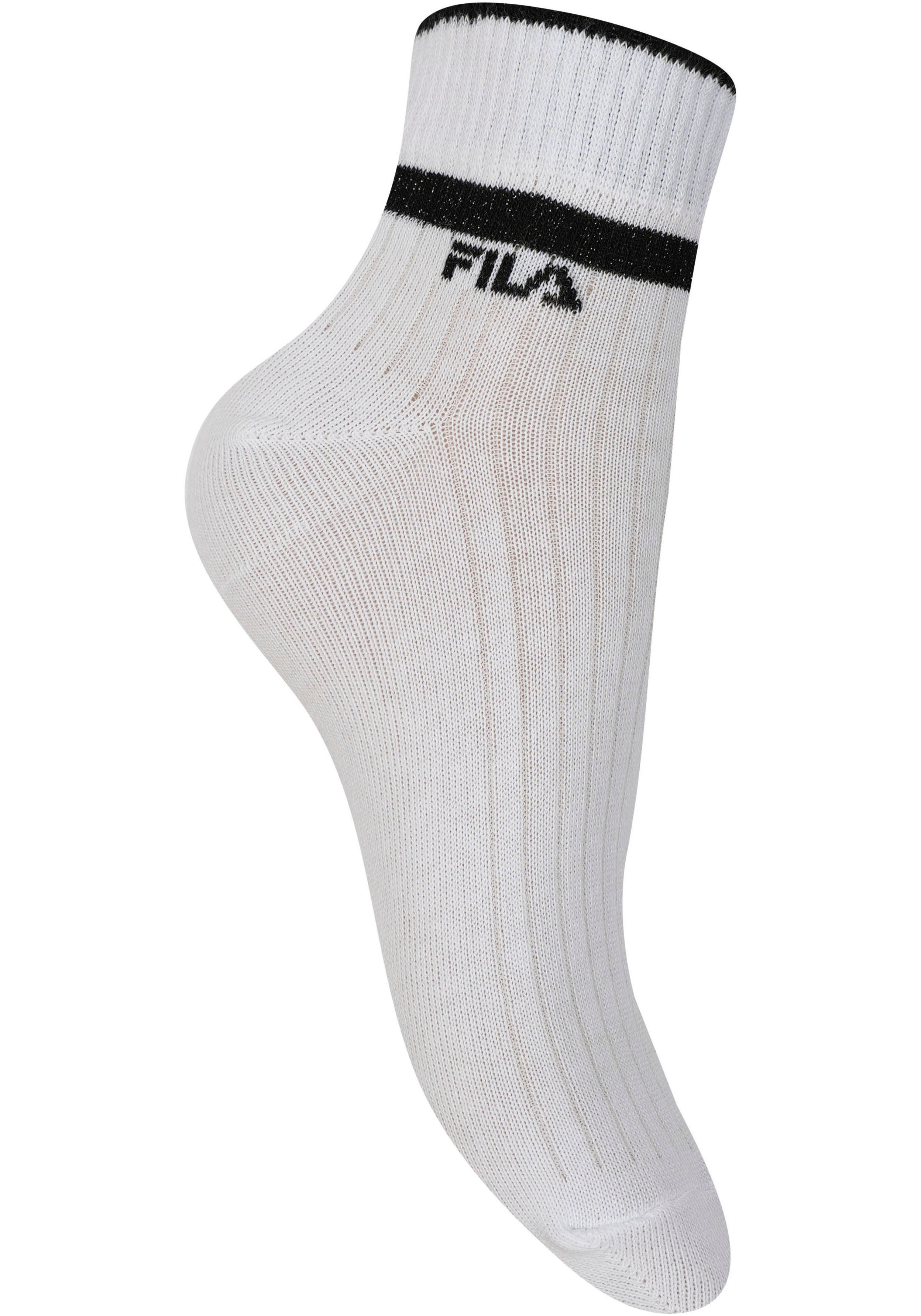 Thumbnail - Fila Kurzsocken "WOMAN QUARTER SOCKS", (6 Paar), mit gerippter Knöchelpartie