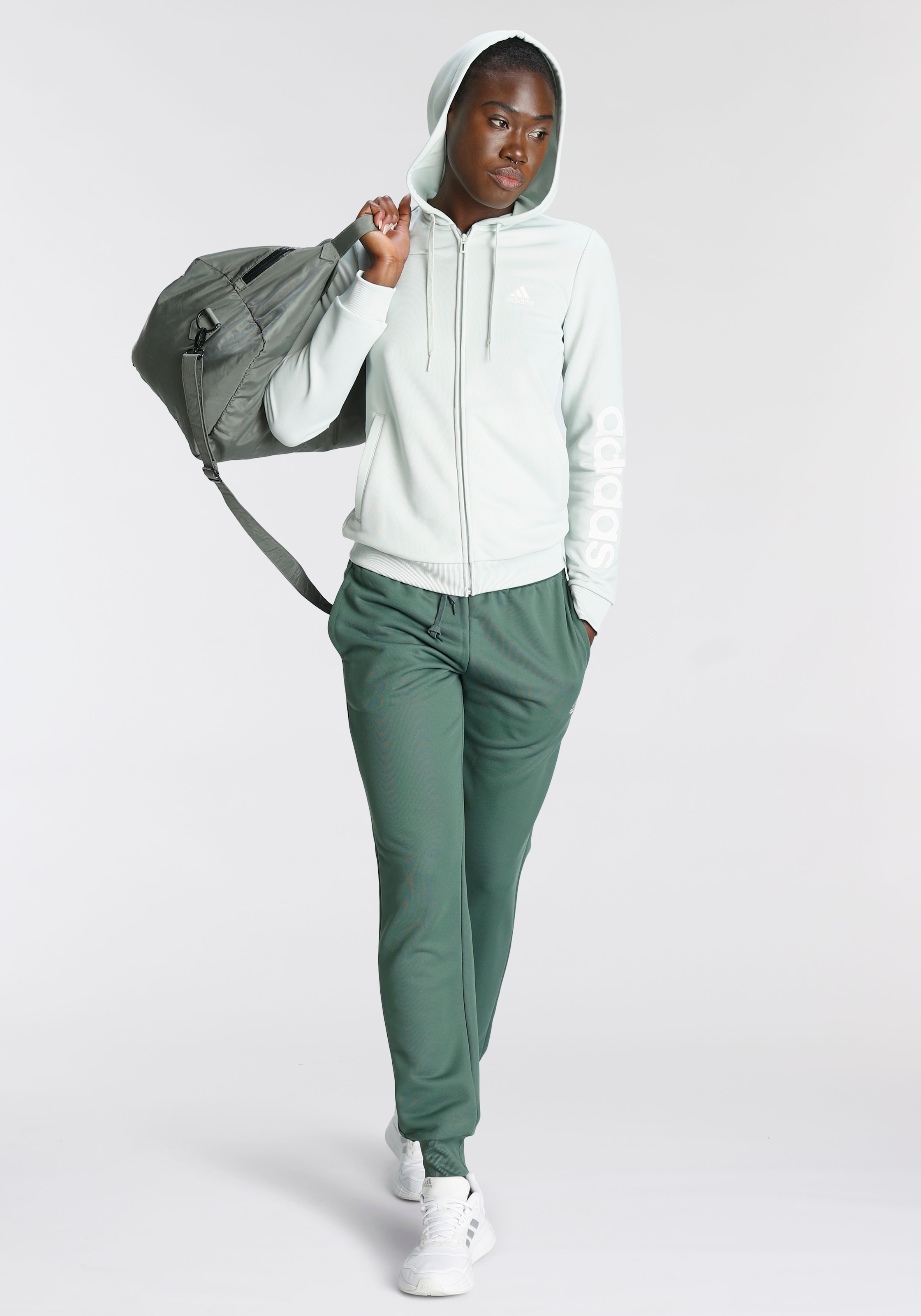 adidas Sportswear Trainingsanzug »ESSENTIALS LOGO BAUR | FRENCH (2 TERRY«, tlg.)