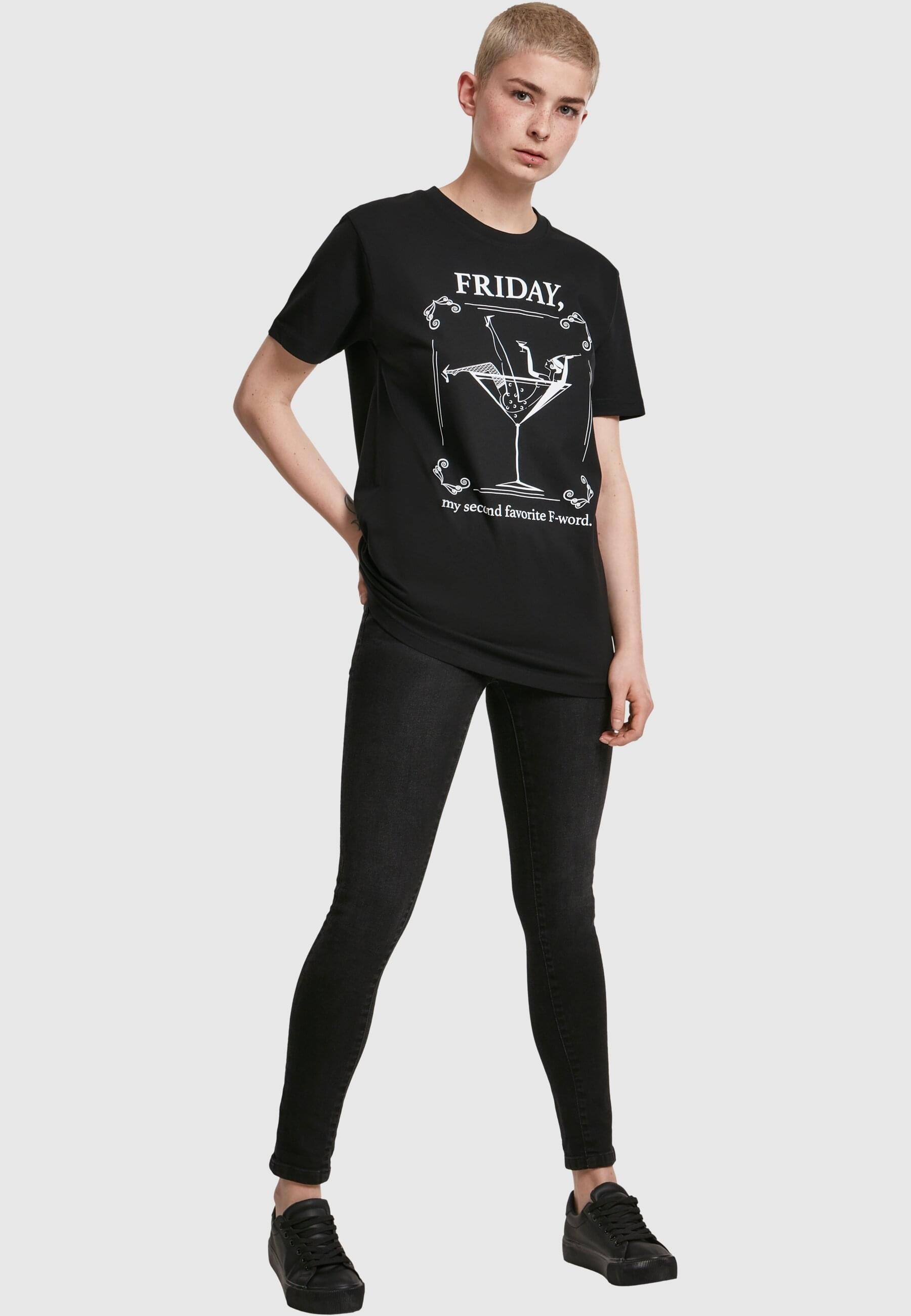 MisterTee Kurzarmshirt »MisterTee Damen Ladies F-Word Tee«, (1 tlg.)