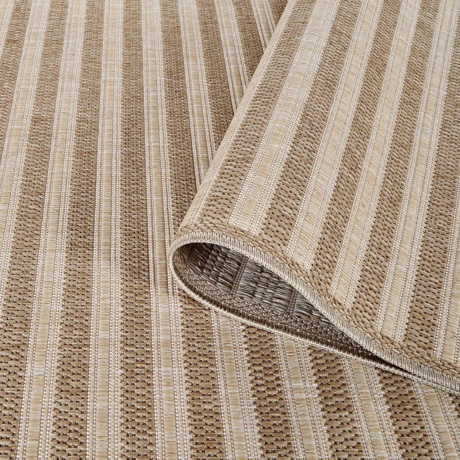 Carpet City Outdoorteppich »Outdoor 102 ,  auch in rund« rechteckig 5 mm Höhe Witterungsbeständig für Balkon, Terrasse, In und Outdoor, Sisal Optik