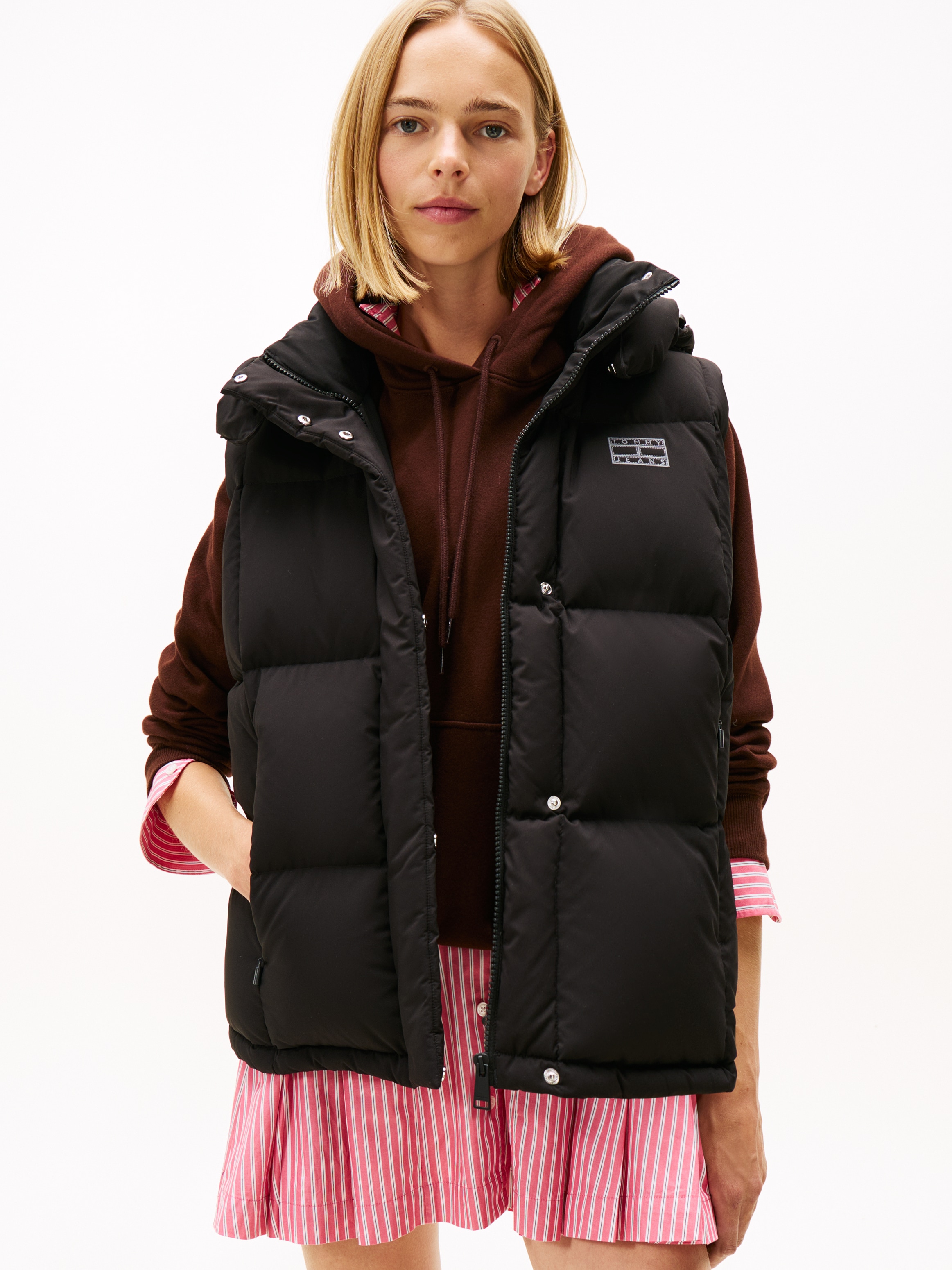 Tommy Jeans Steppweste "TJW ALASKA GRID DOWN VEST" günstig online kaufen
