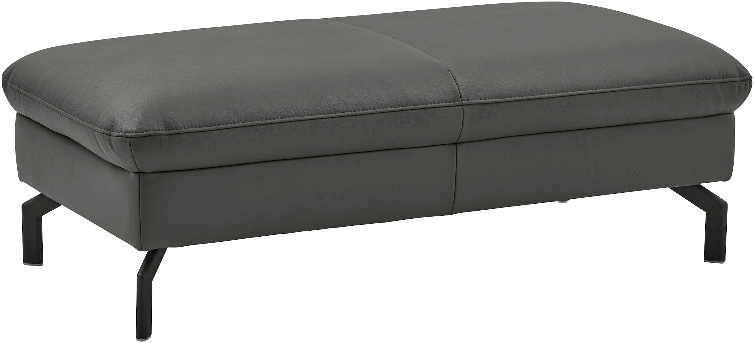 Die PlanBar Hocker »PN-EM20028« hochwertiges Glattleder, stylische Metallfüße